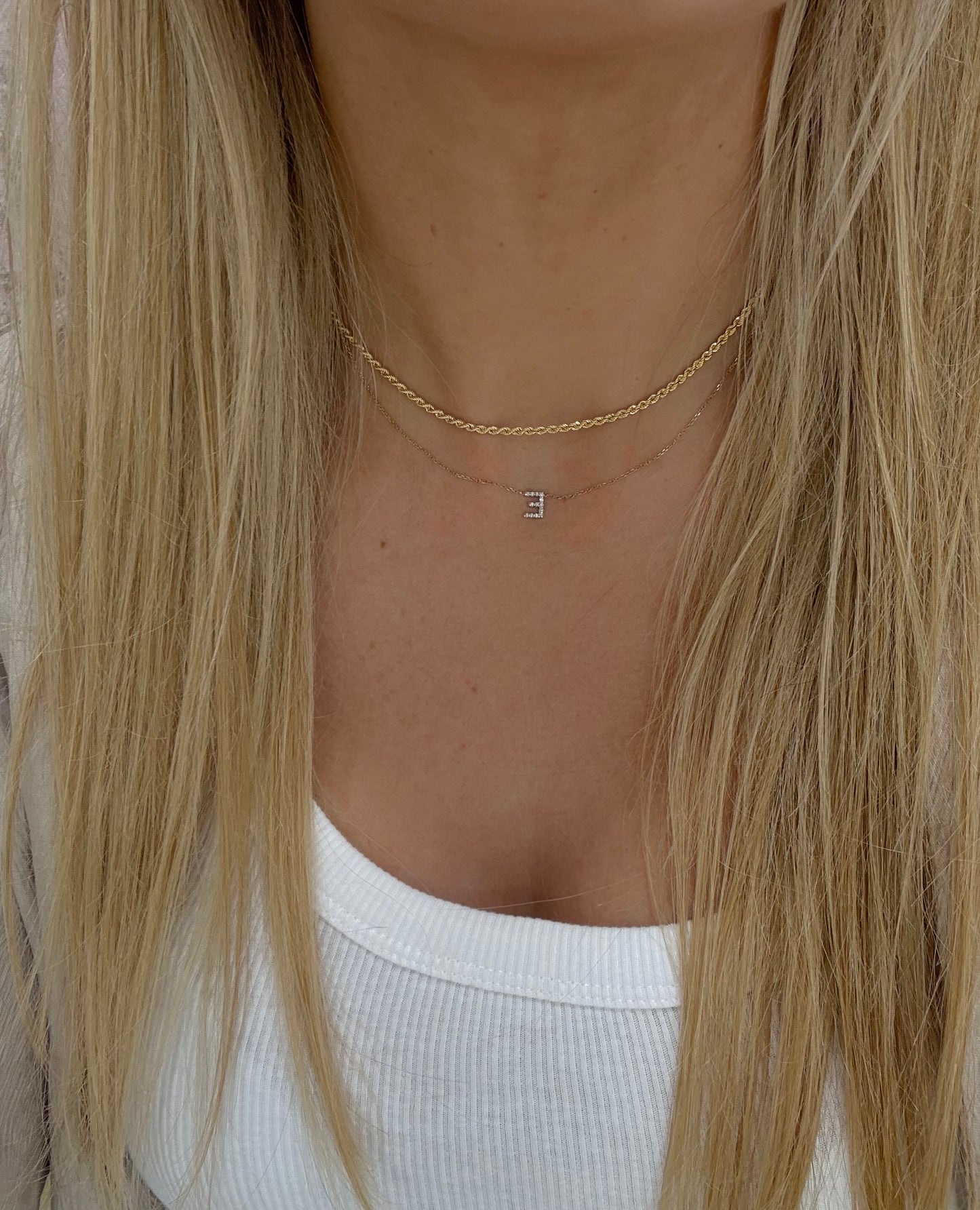 9ct Gold Small Rope Necklace