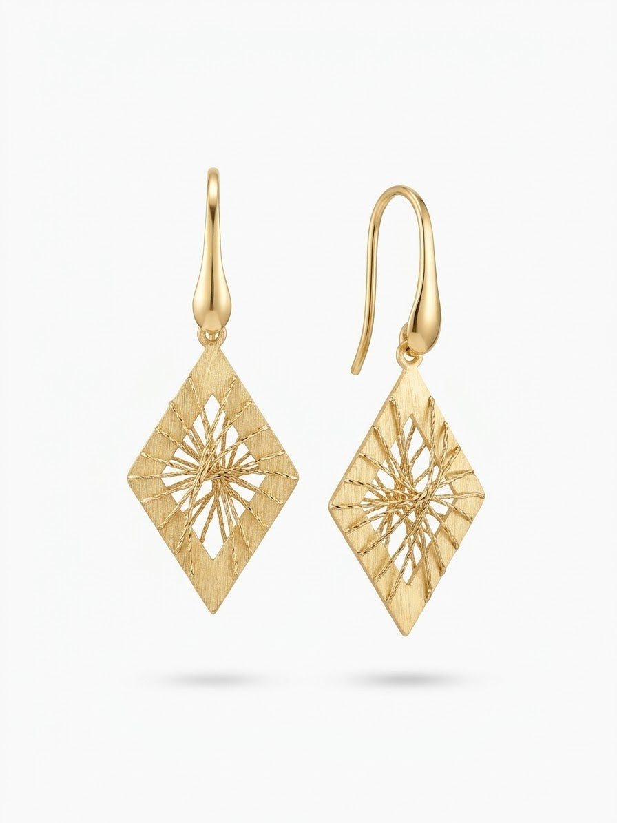 Jenny Gold Plated Drop Earrings