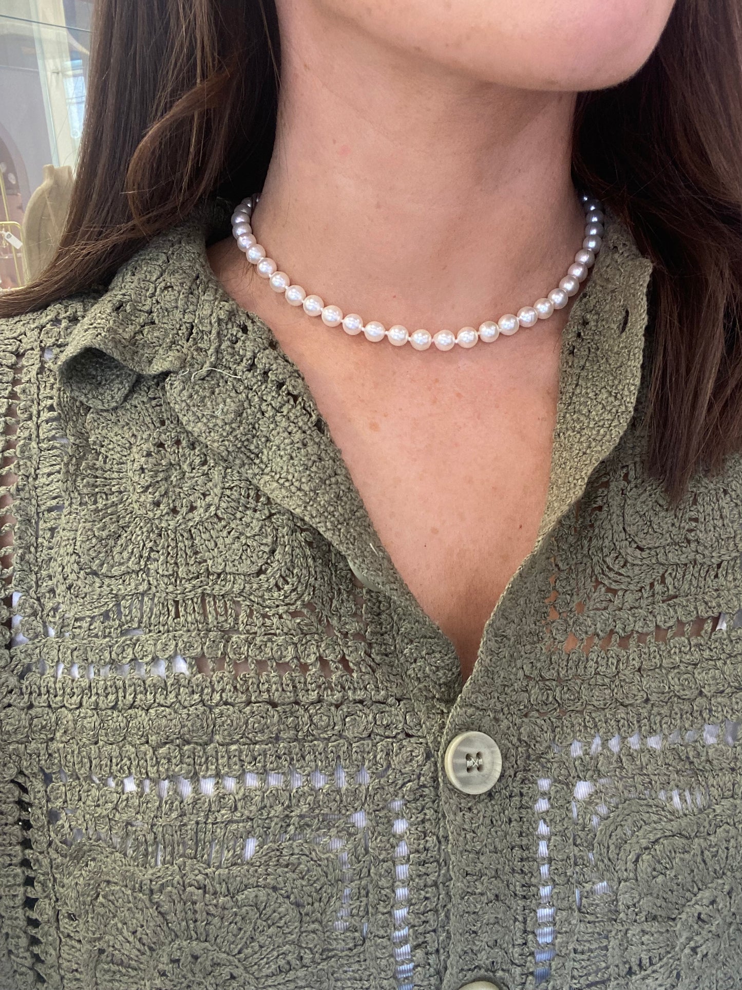 Vintage Sea Pearl Necklace