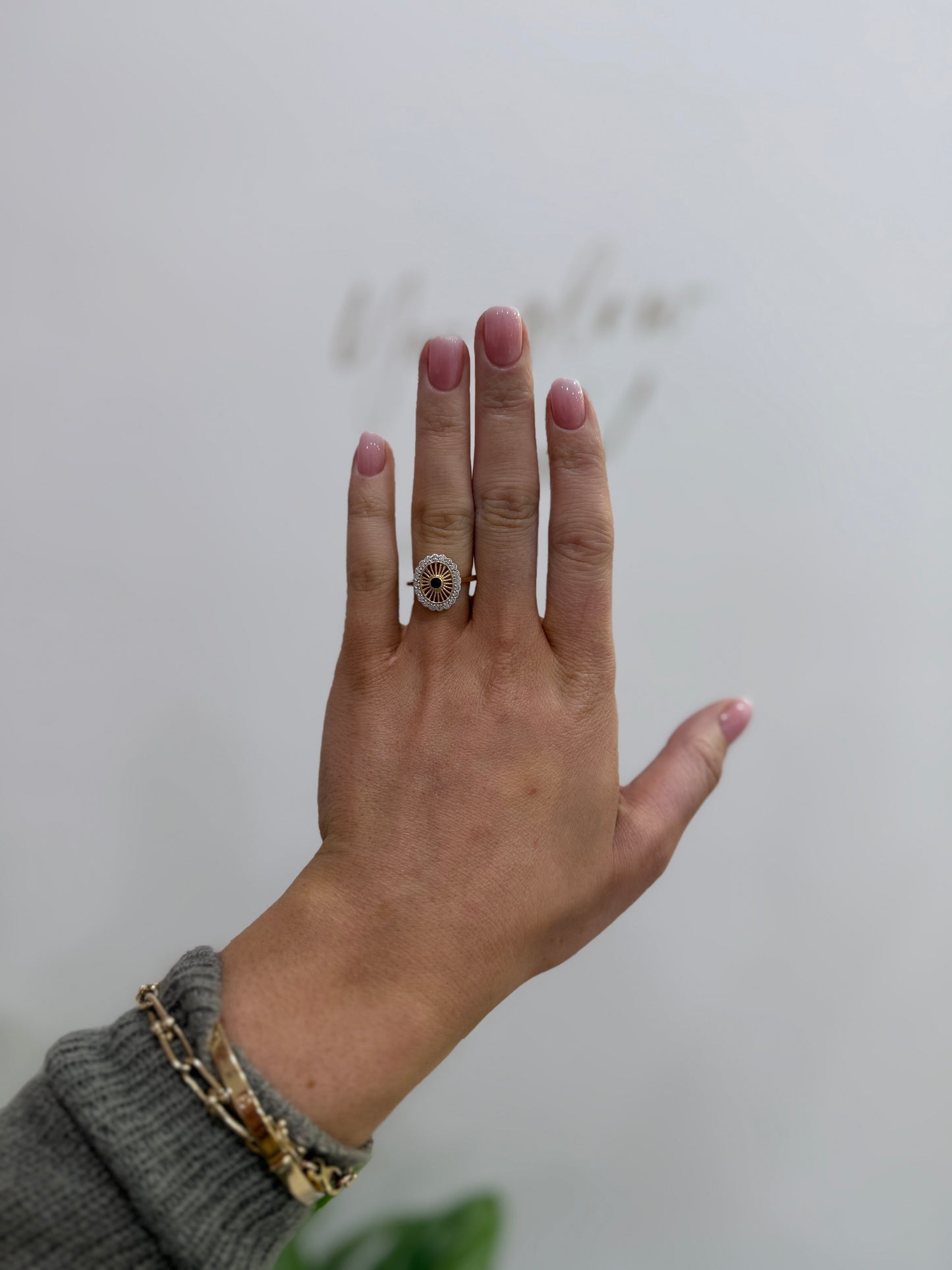 9ct Gold Sapphire & Diamond Ring