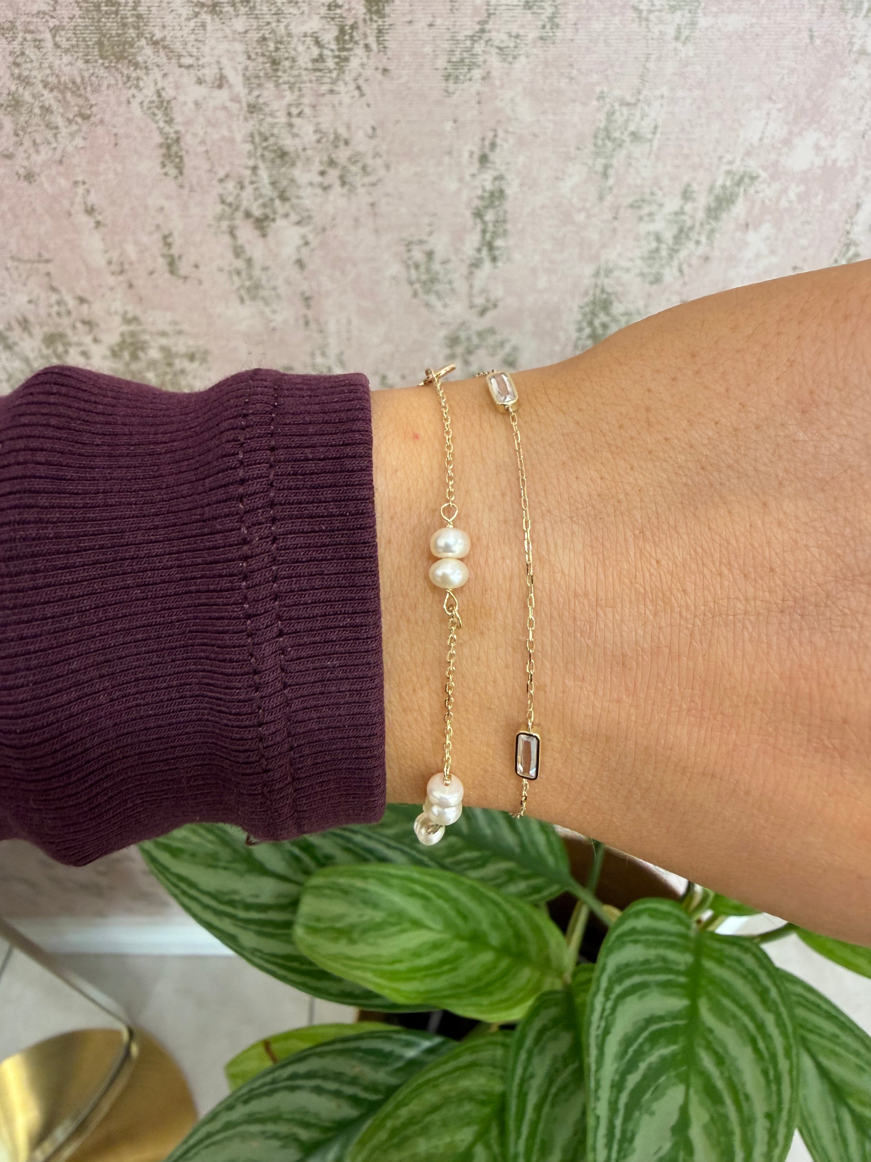 Michelle 9ct Pearl Bracelet