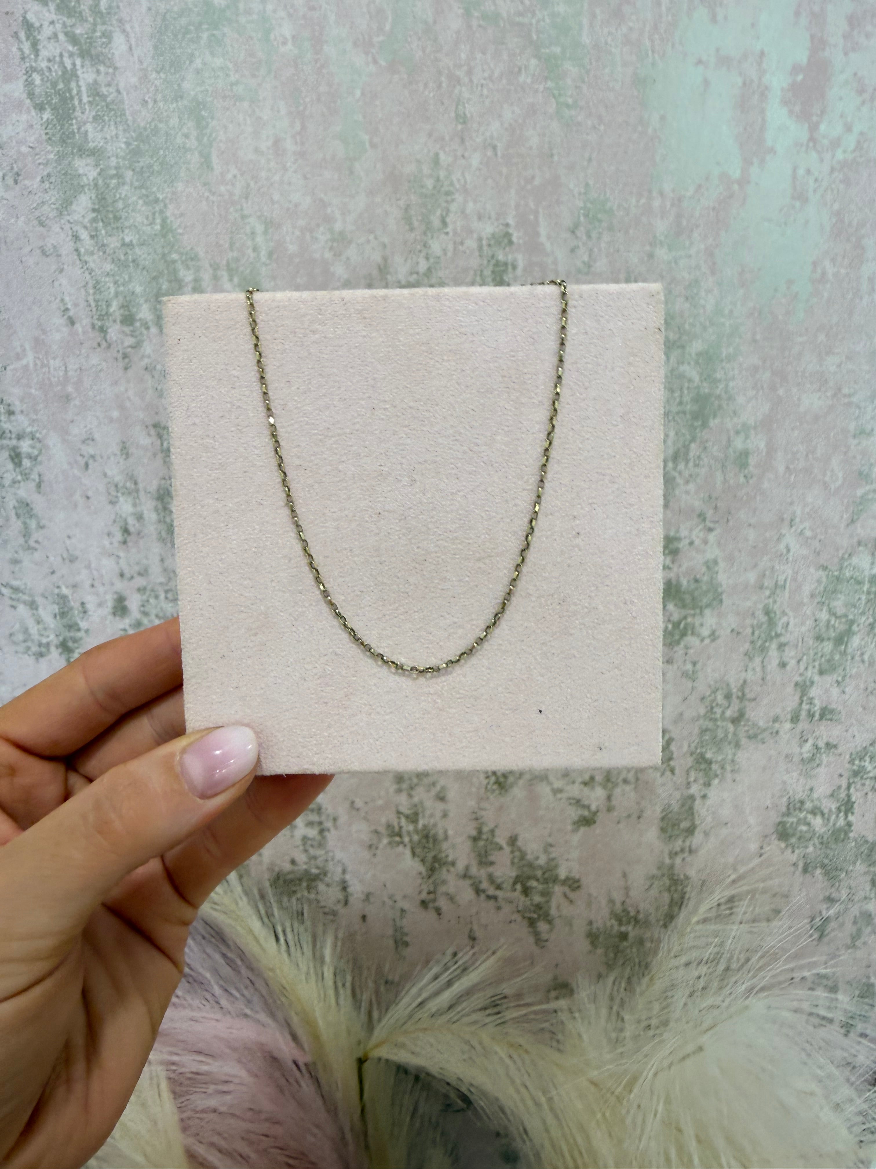 Facetted Belcher Link 20" Neck Chain