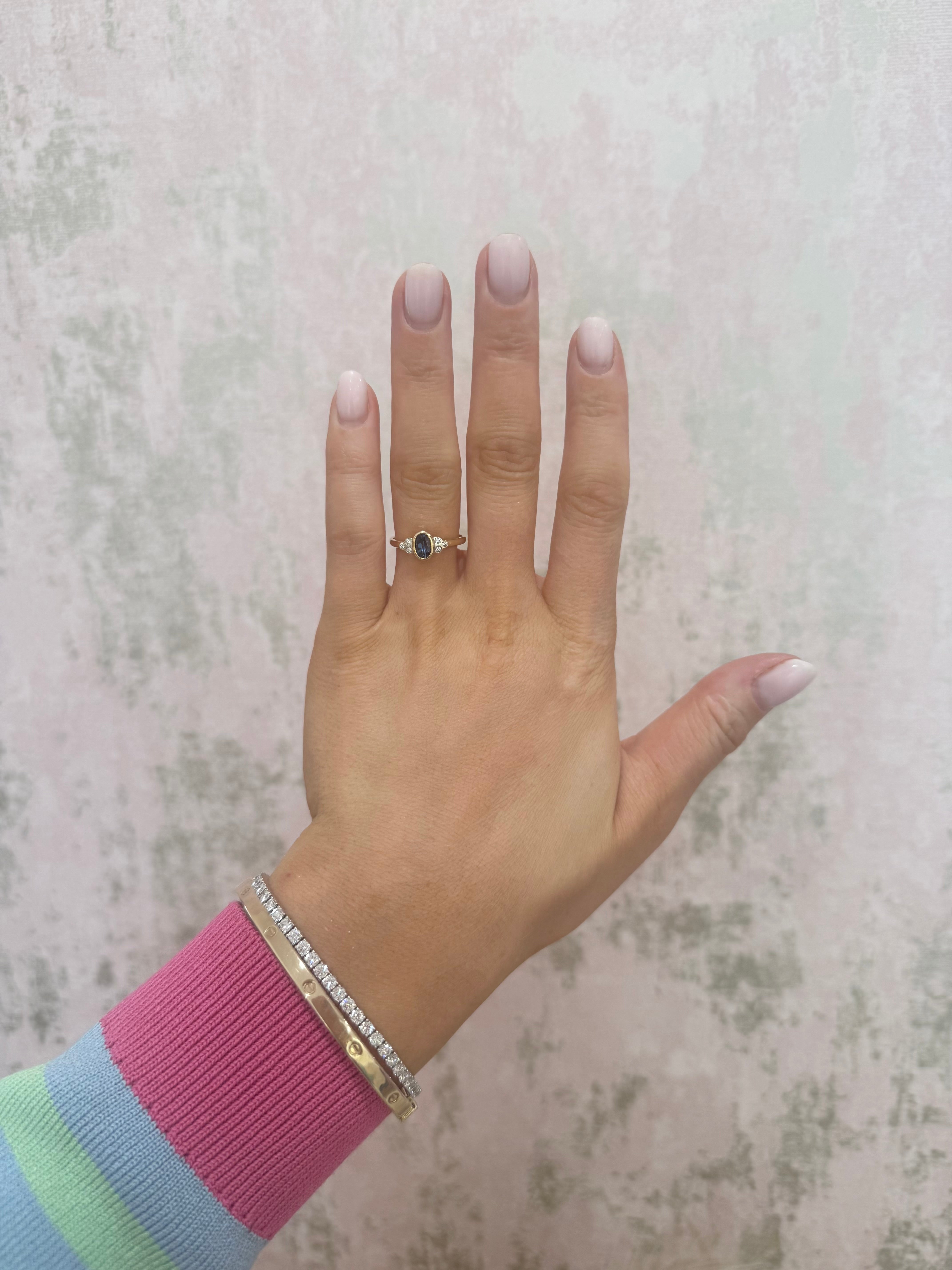 9ct Topaz & Zircon Ring