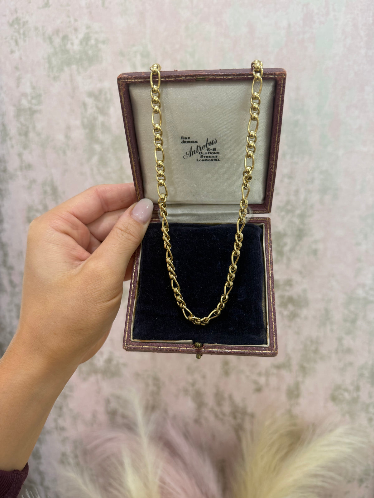 9ct Gold Heavy Roller/Figaro Link Necklace