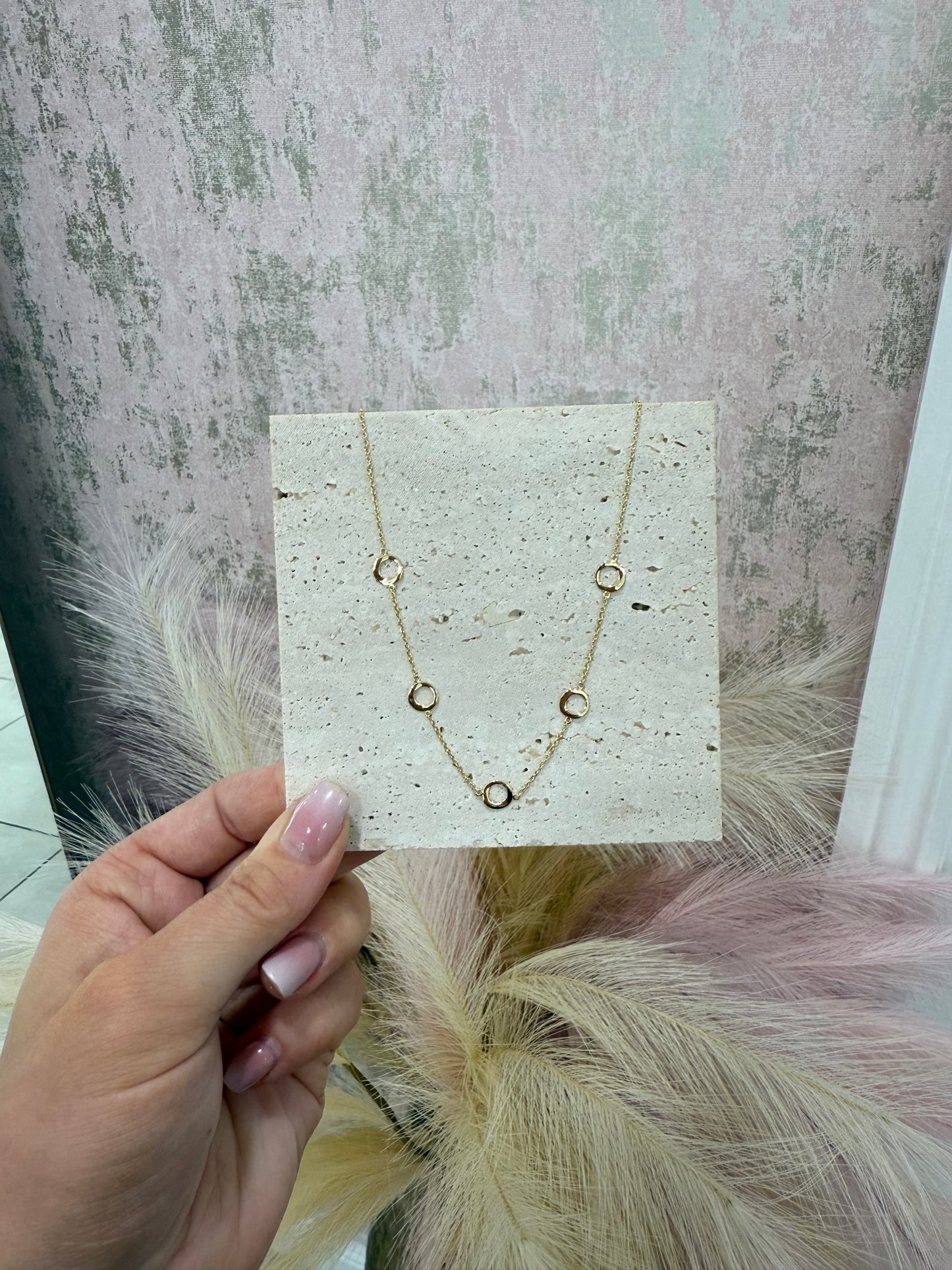 9ct Gold Open Circle Necklace