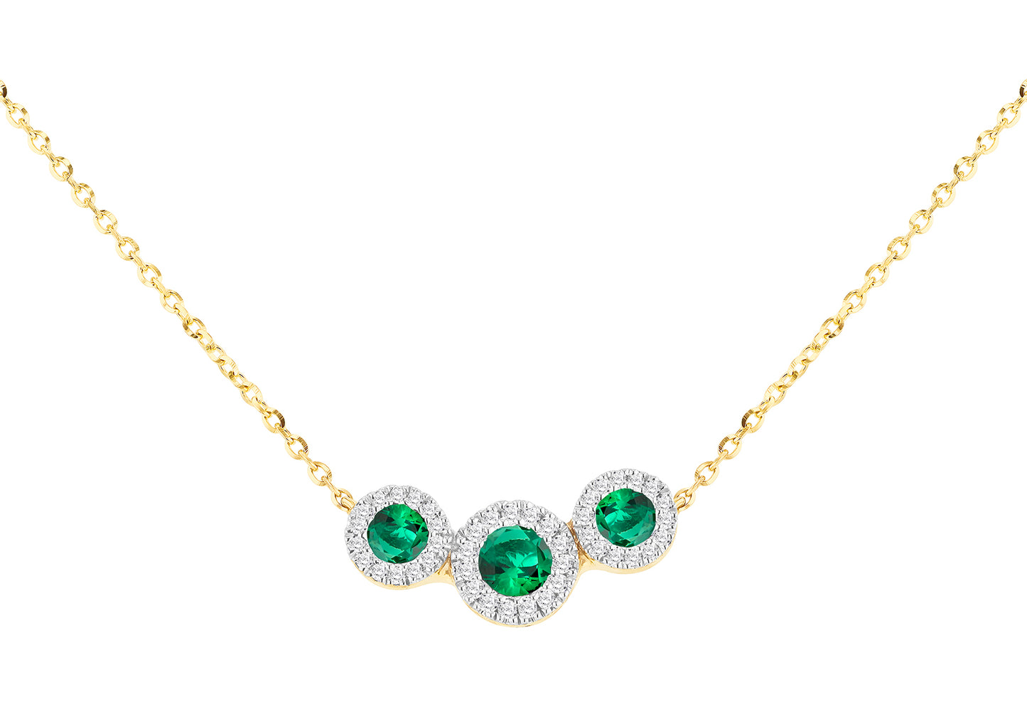 Emerald & Diamond Necklace