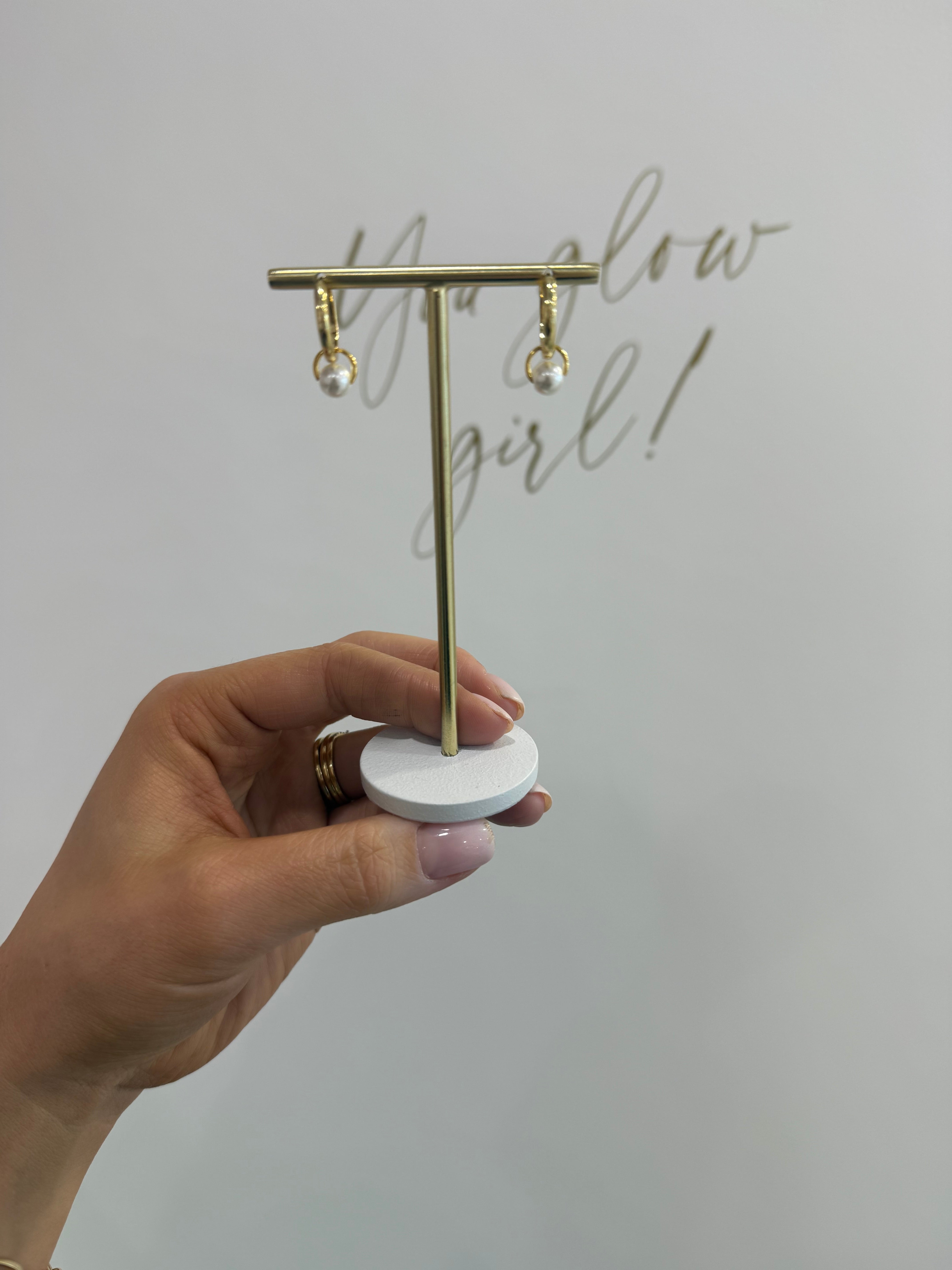 Thea Gold Plated Hoops