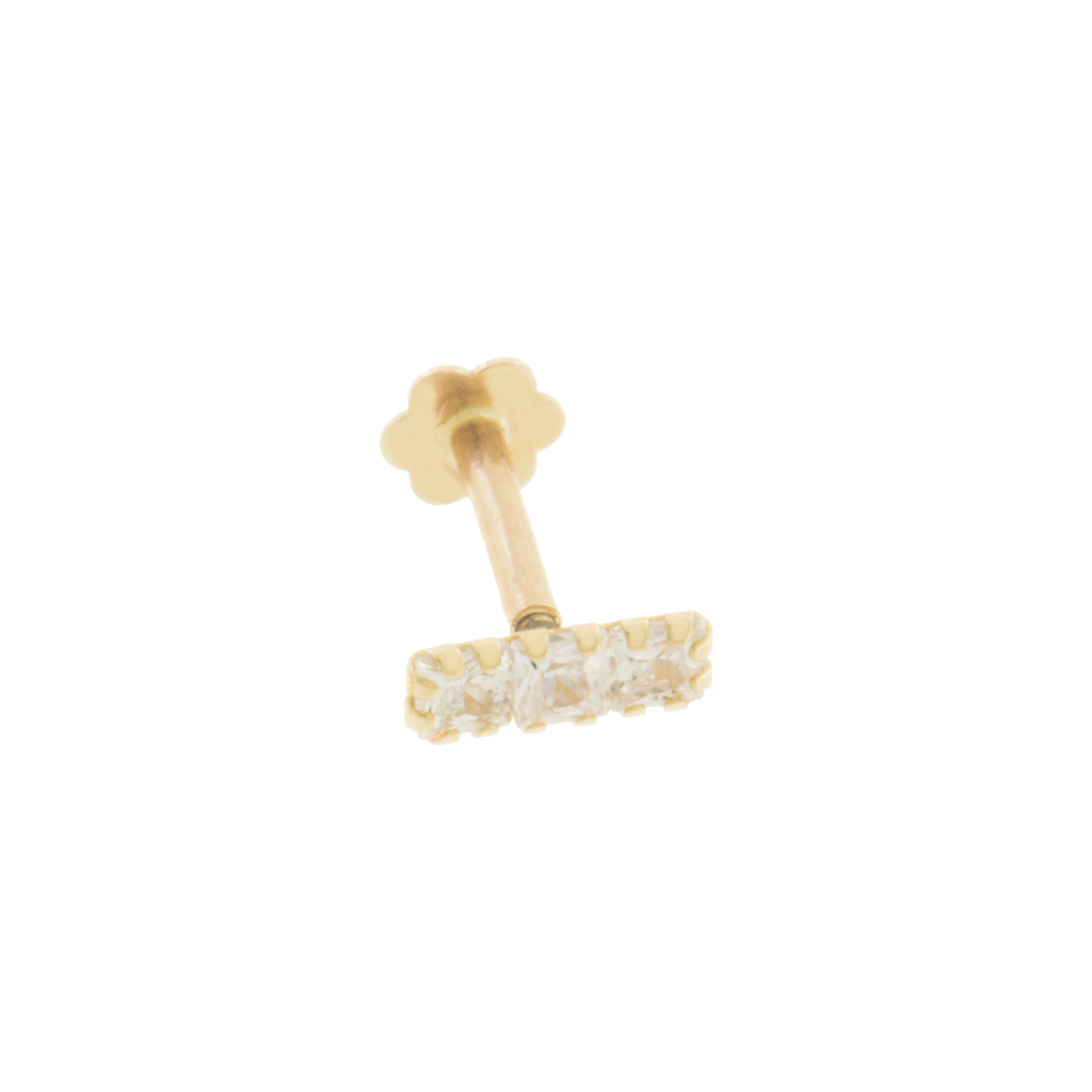 Darlene Single 9ct Gold Flatback Earring