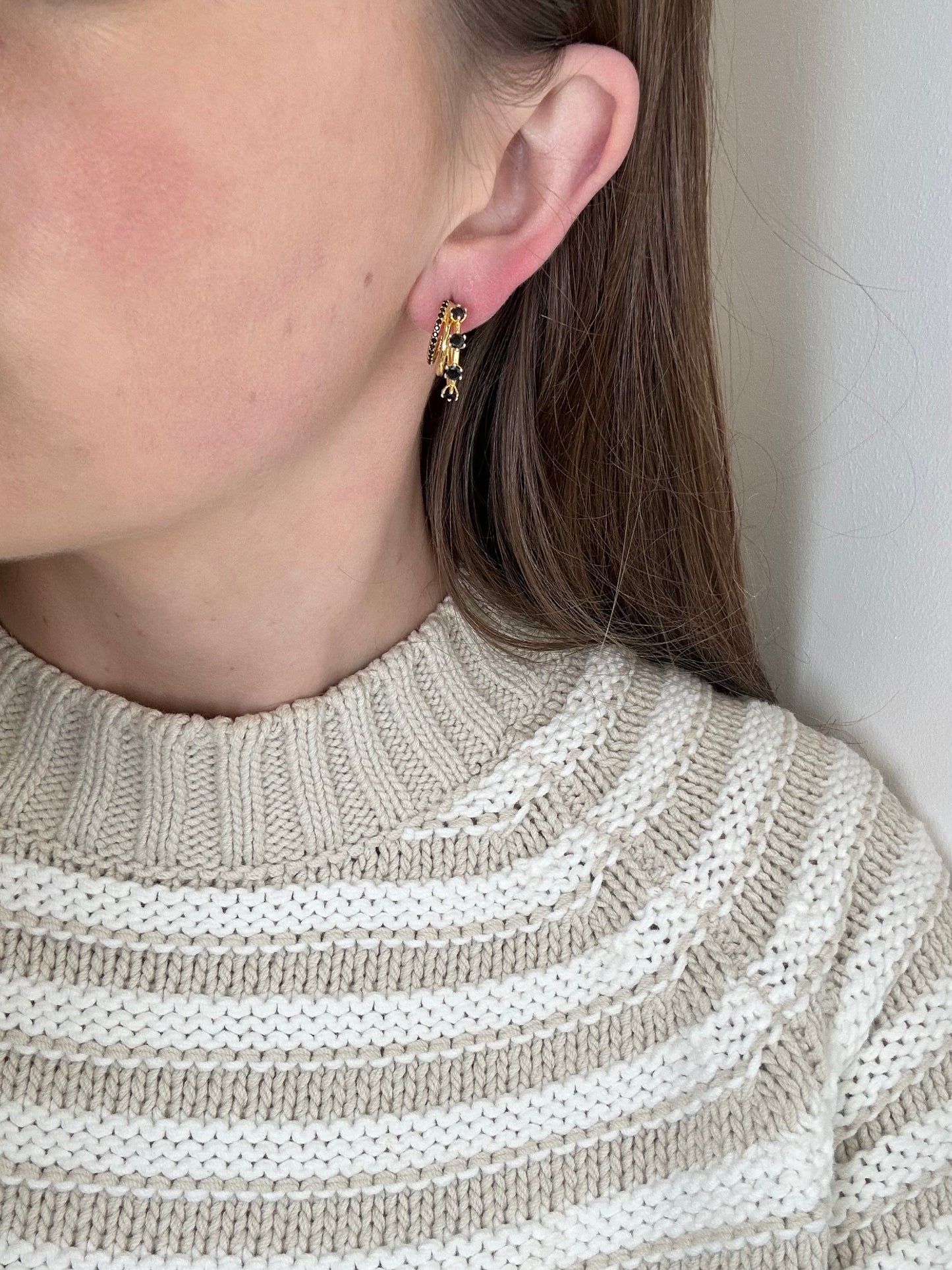 Christine Black Earrings