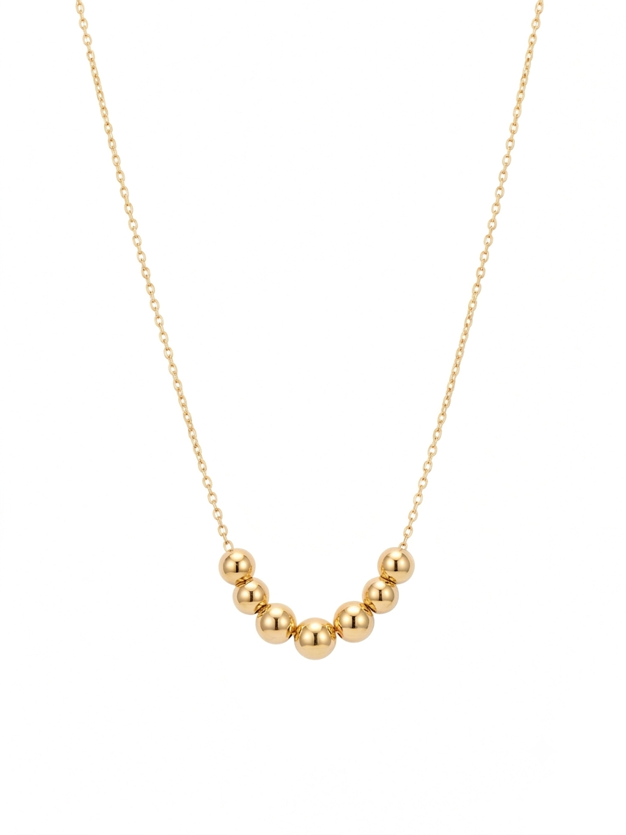 9ct Gold Greta Ball Necklace