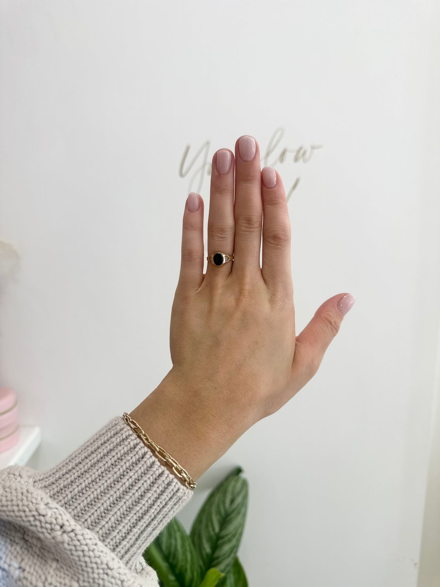 9ct Onyx Love Heart Ring