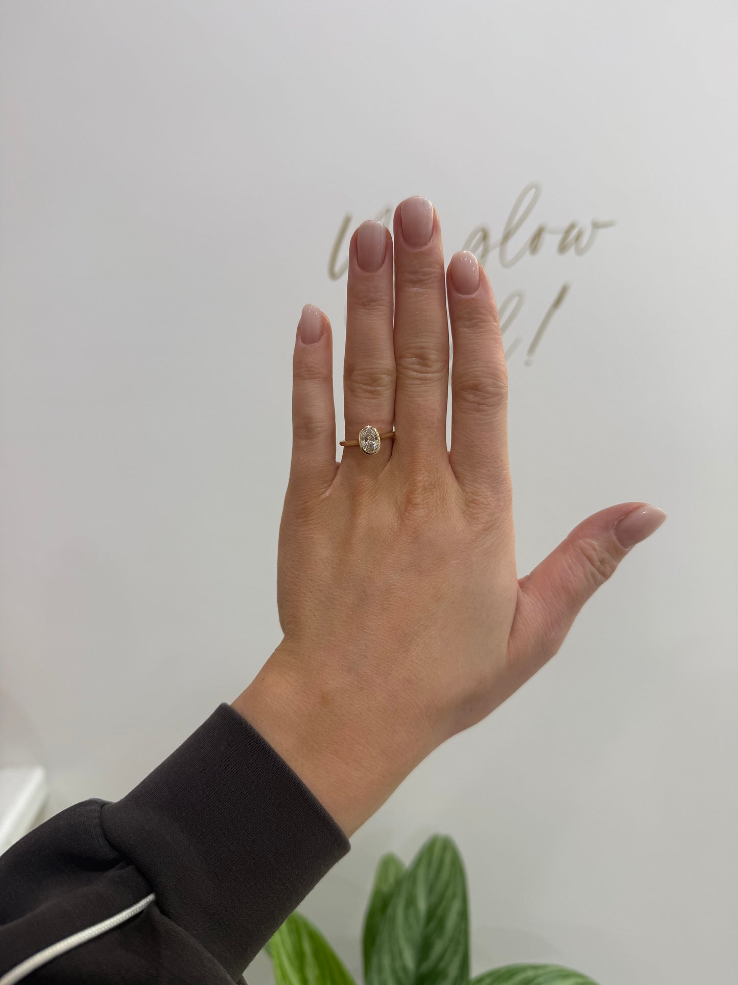 1ct Lab Diamond Engagement Ring