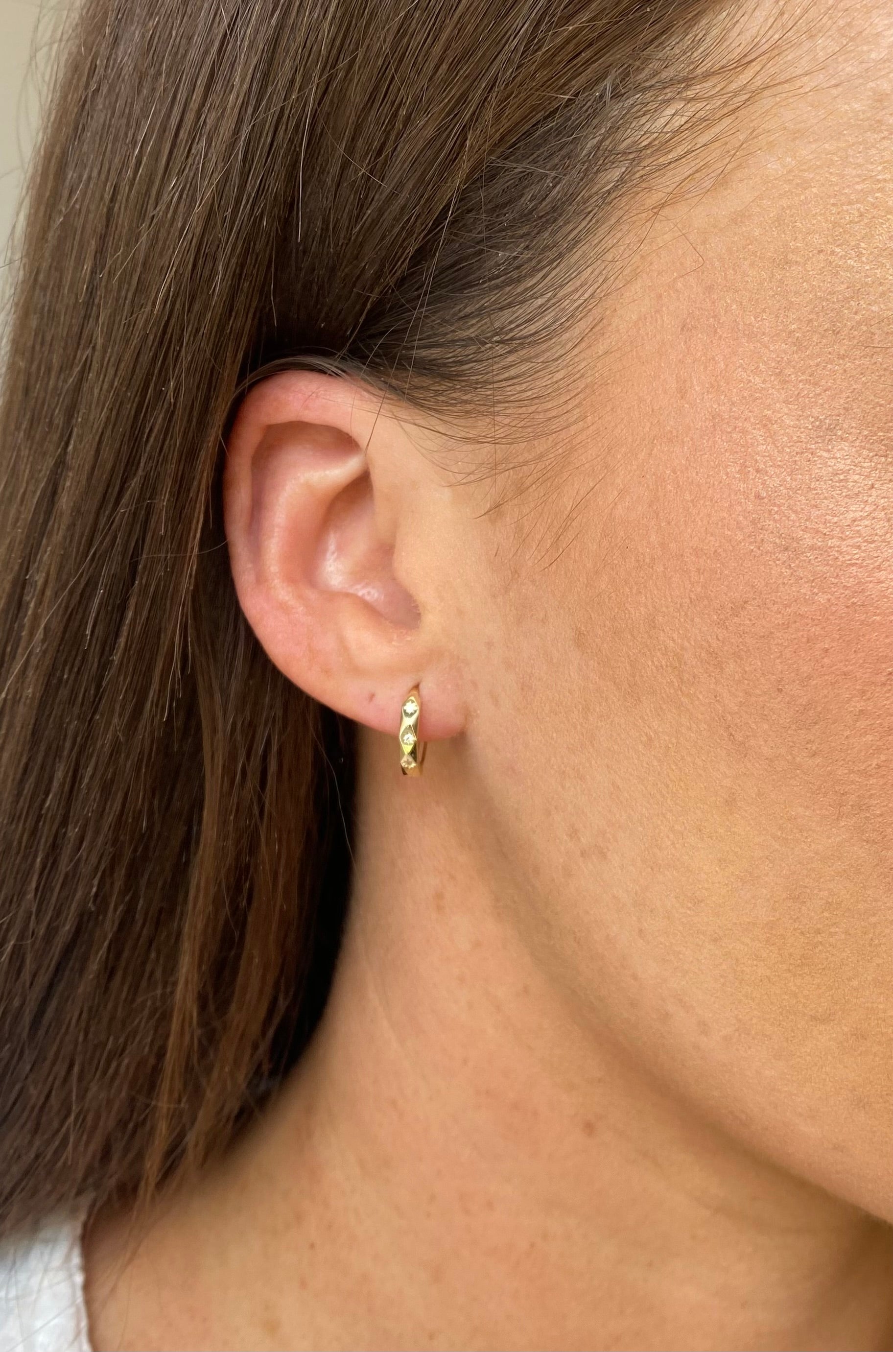 Leslie 9ct Gold Hoops