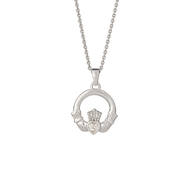 Silver Claddagh Necklace