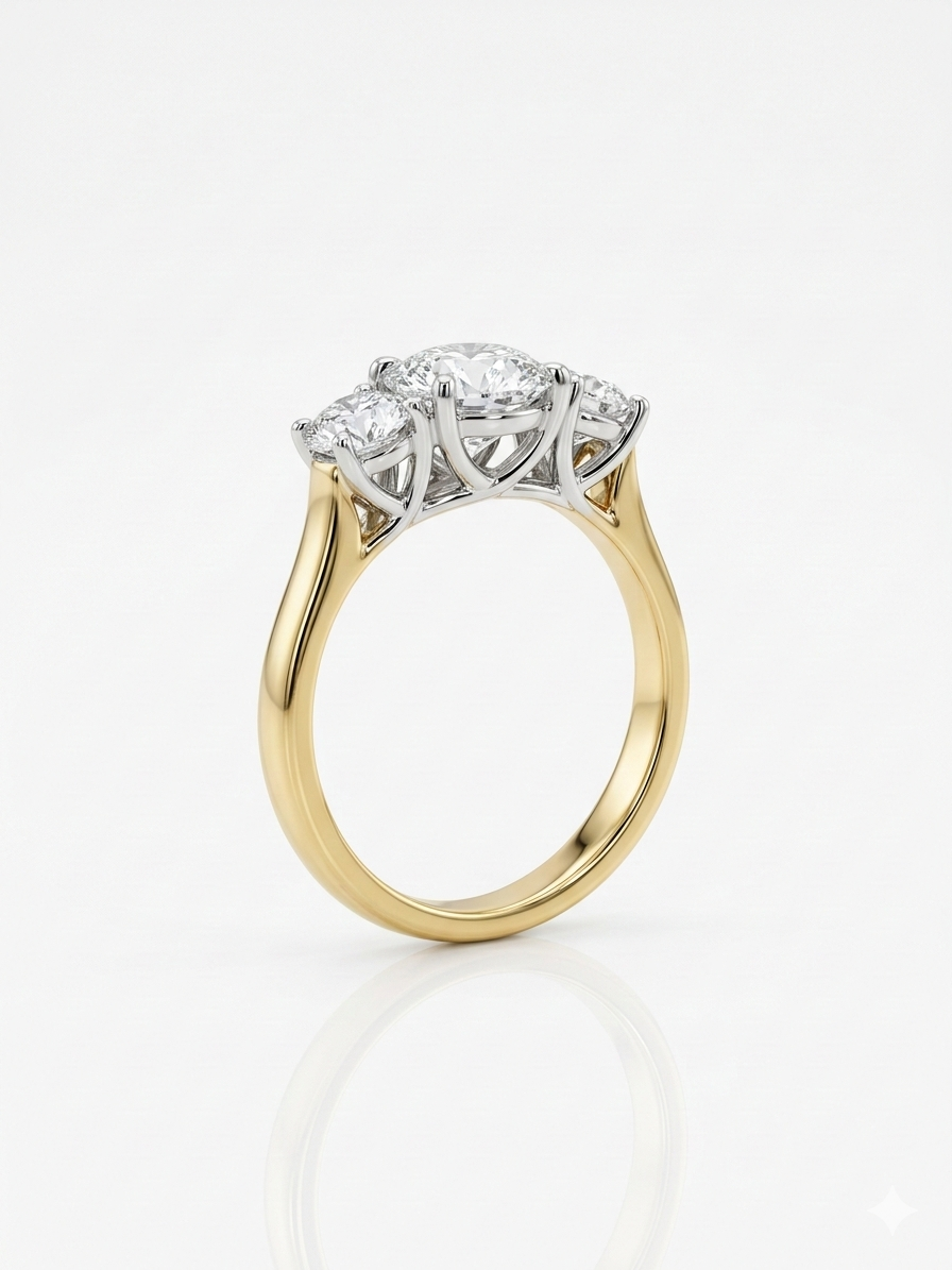 Diamond Three Stone Ring