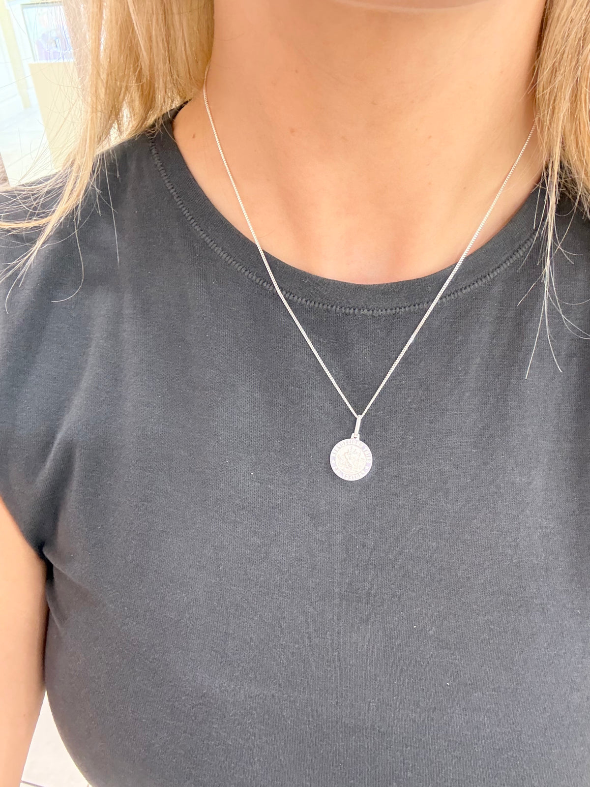 Sterling Silver St Christopher Medal