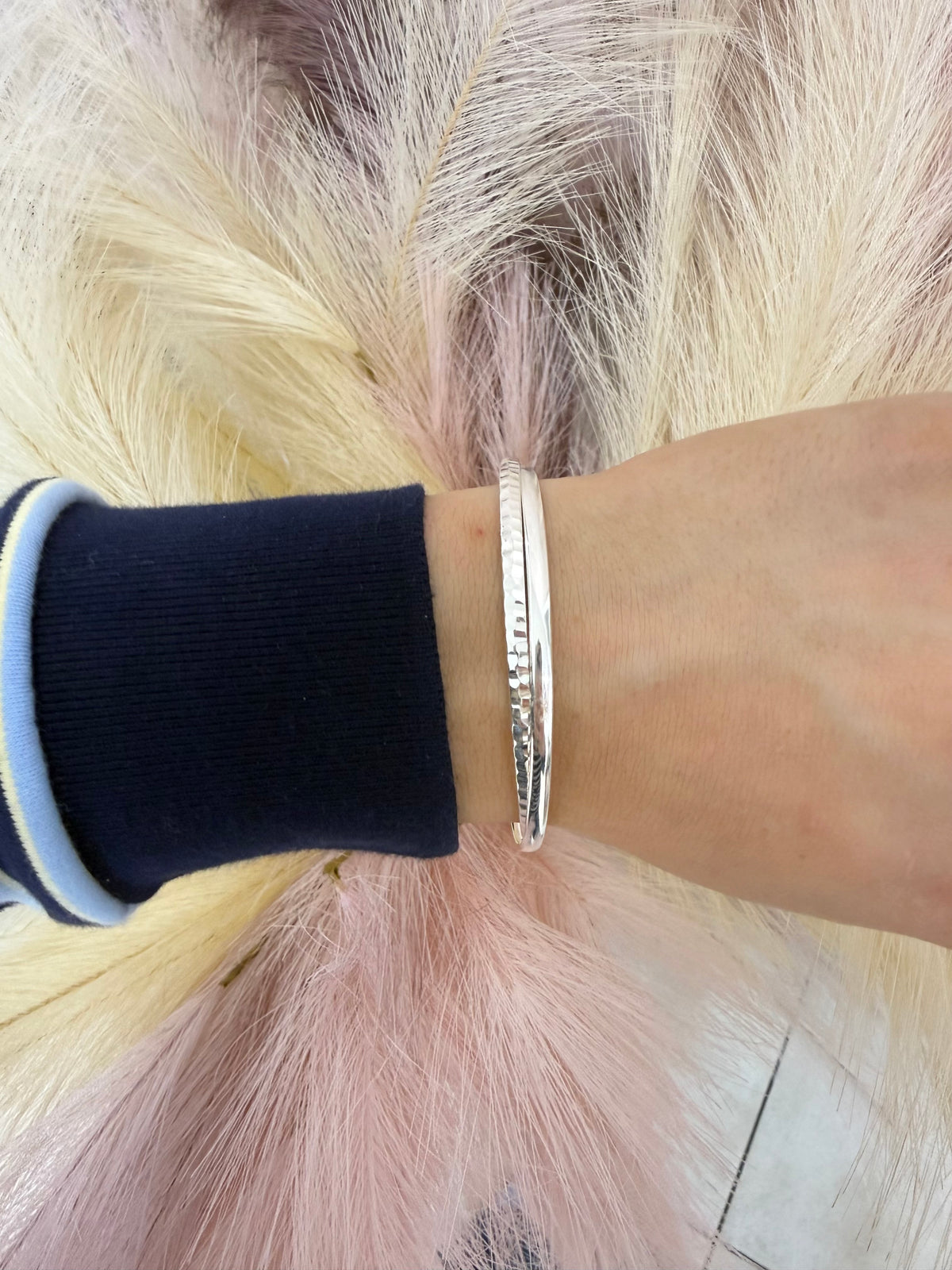 Sterling Silver Double Dakota Bangle
