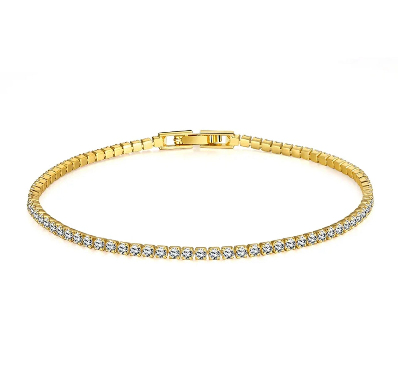 Gold Plated Tennis Bracelet