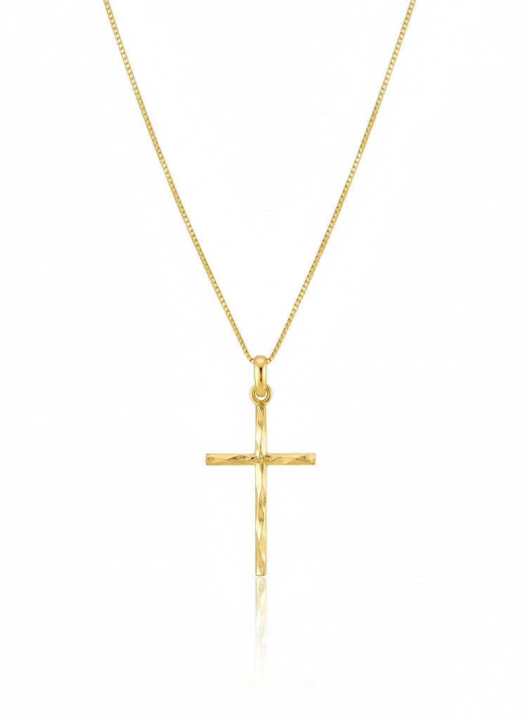 9ct Cross Nollaig Necklace