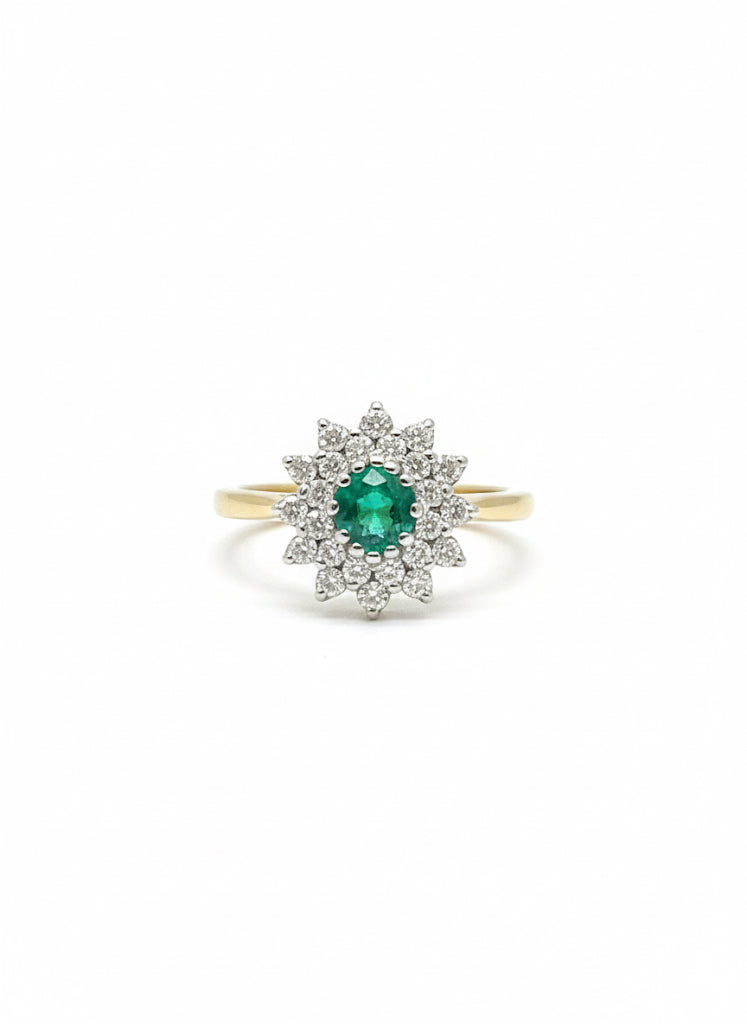 Emerald & Diamond Ring