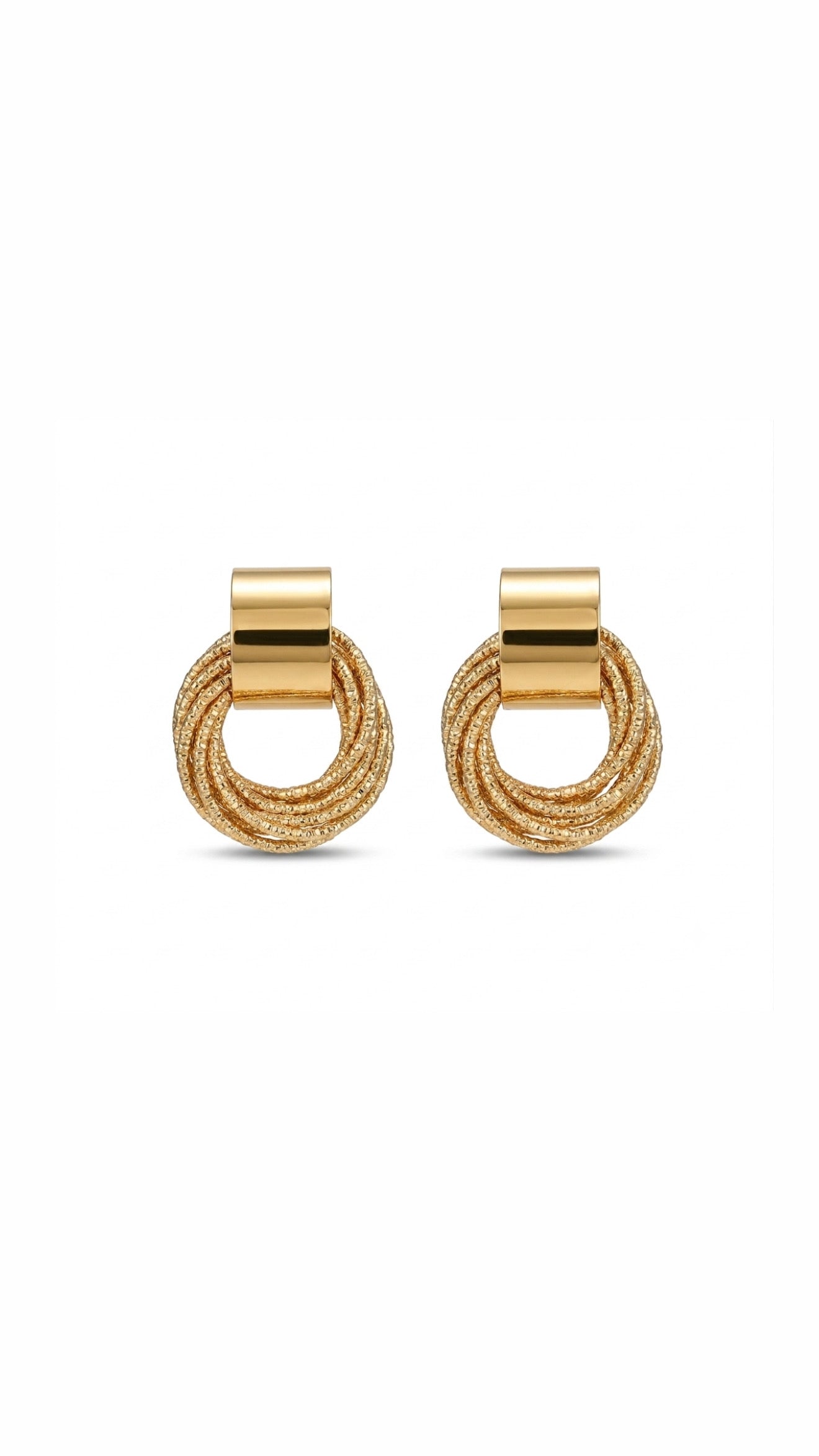 Ronnie Gold Plated Drop Earrings