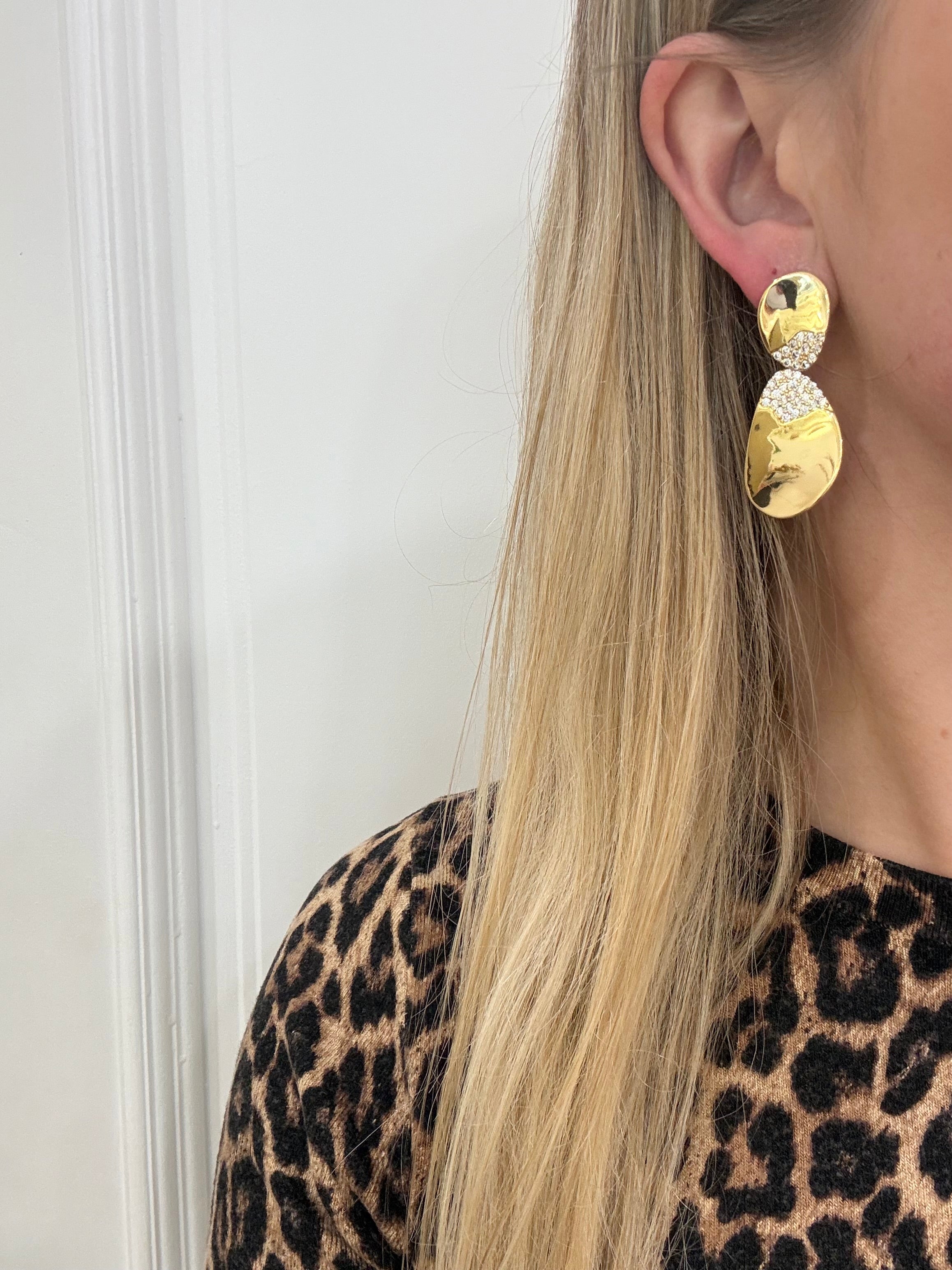 Ines Gold Plated Earrings