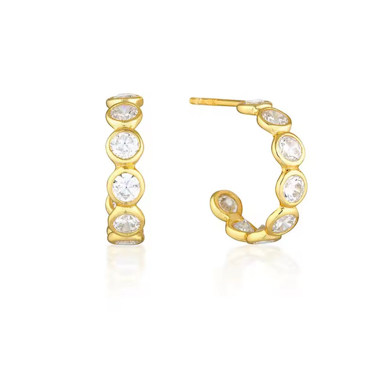 Alba Gold Plated Hoops