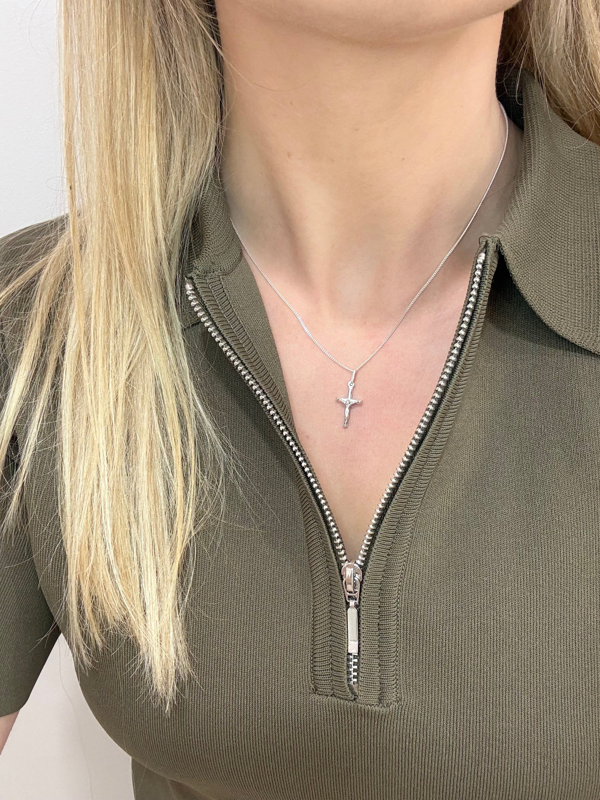 Sterling Silver Crucifix Necklace