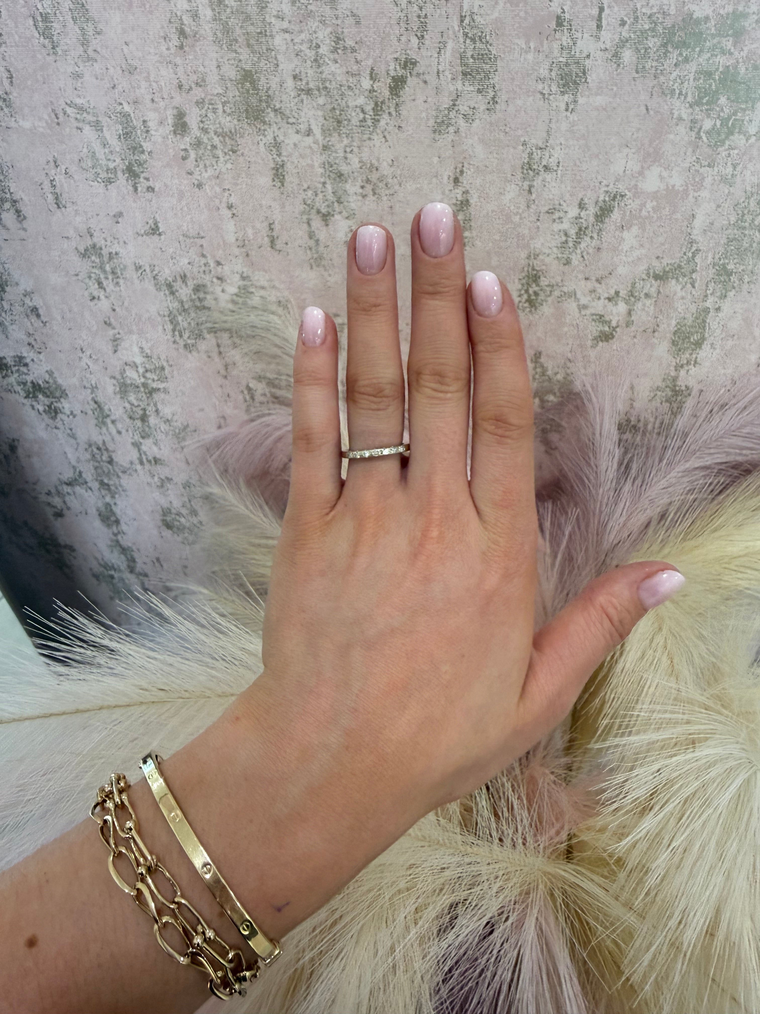 9ct Gold Half Eternity Diamond Ring
