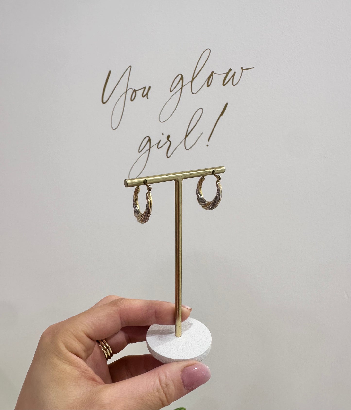 9ct Creole Hoop Earrings