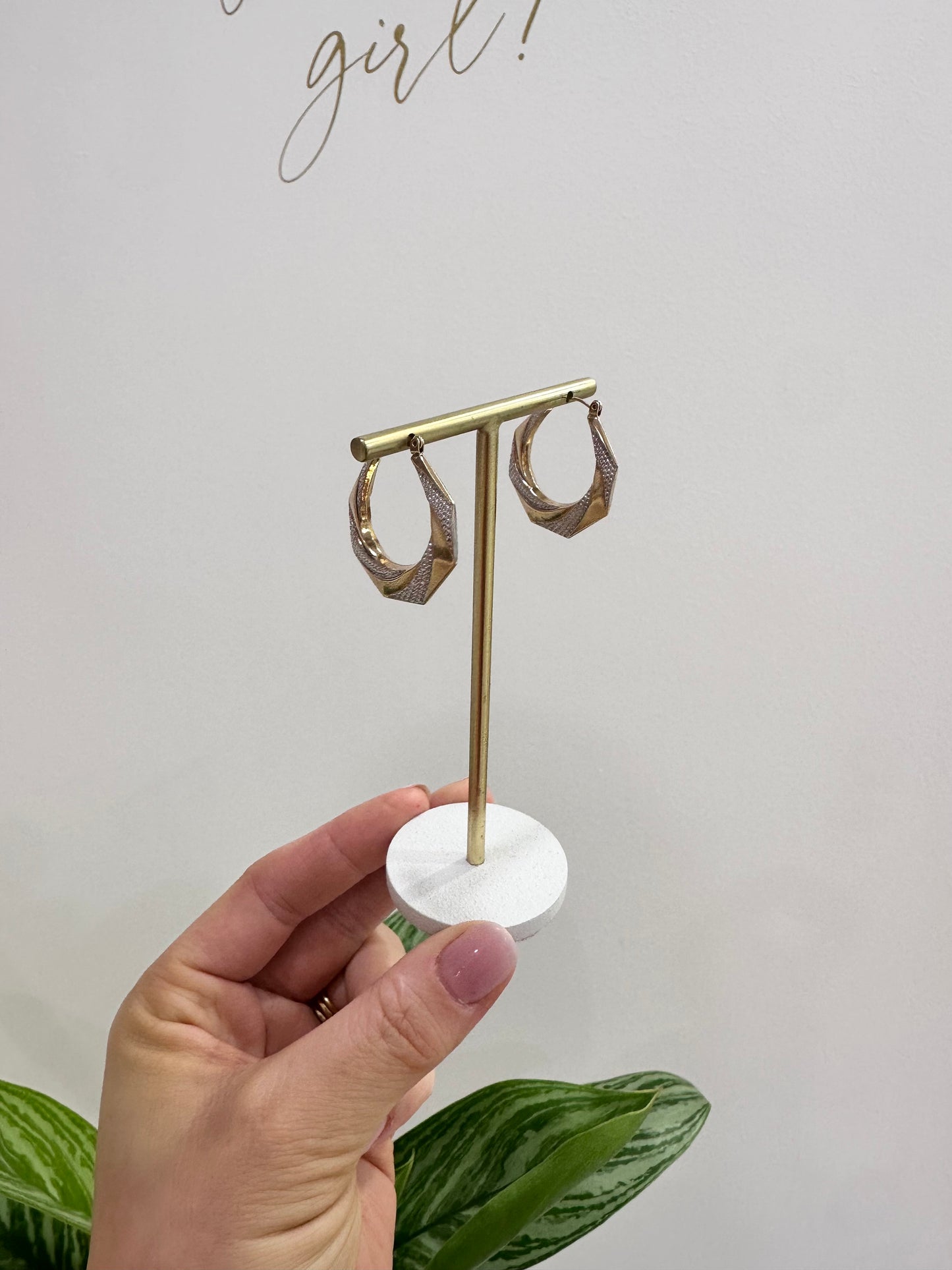 9ct Gold Creole Earrings