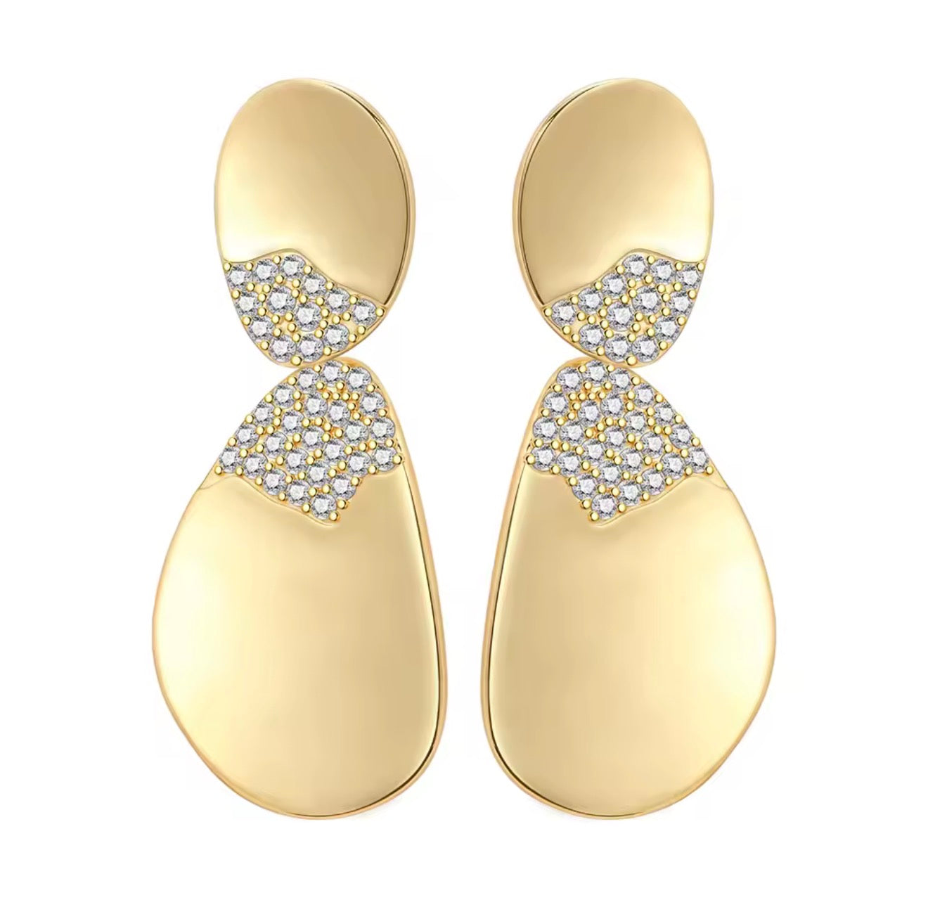 Ines Gold Plated Earrings