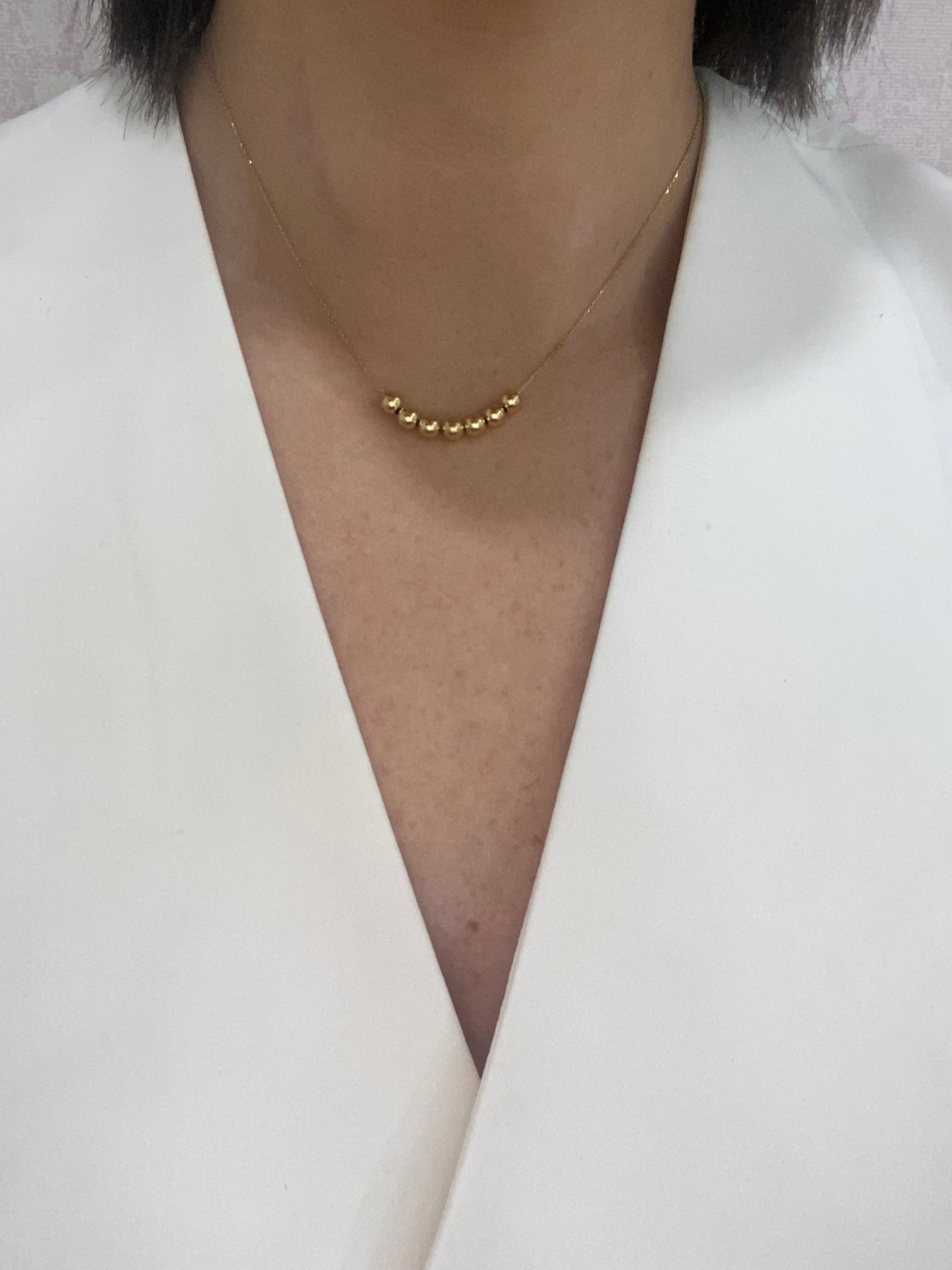 9ct Gold Greta Ball Necklace