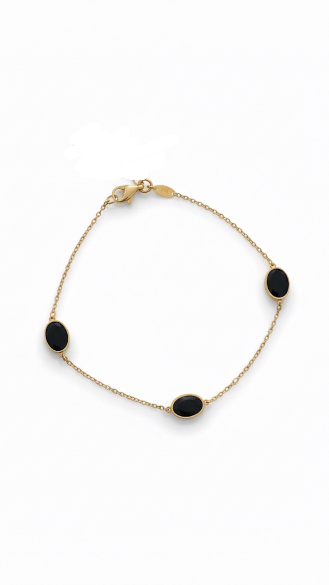 Millie 9ct Gold Black Bracelet