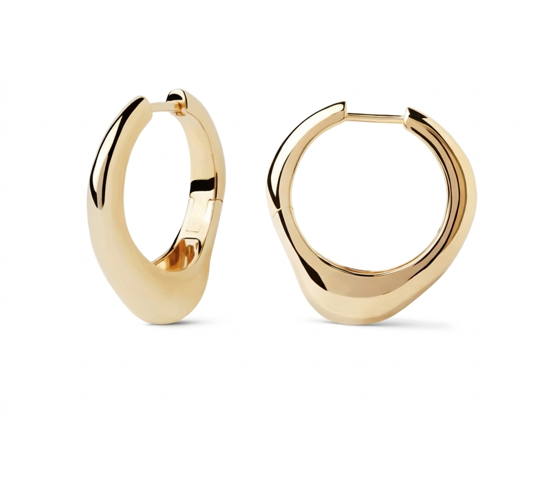 Maeve Gold Plated Hoops