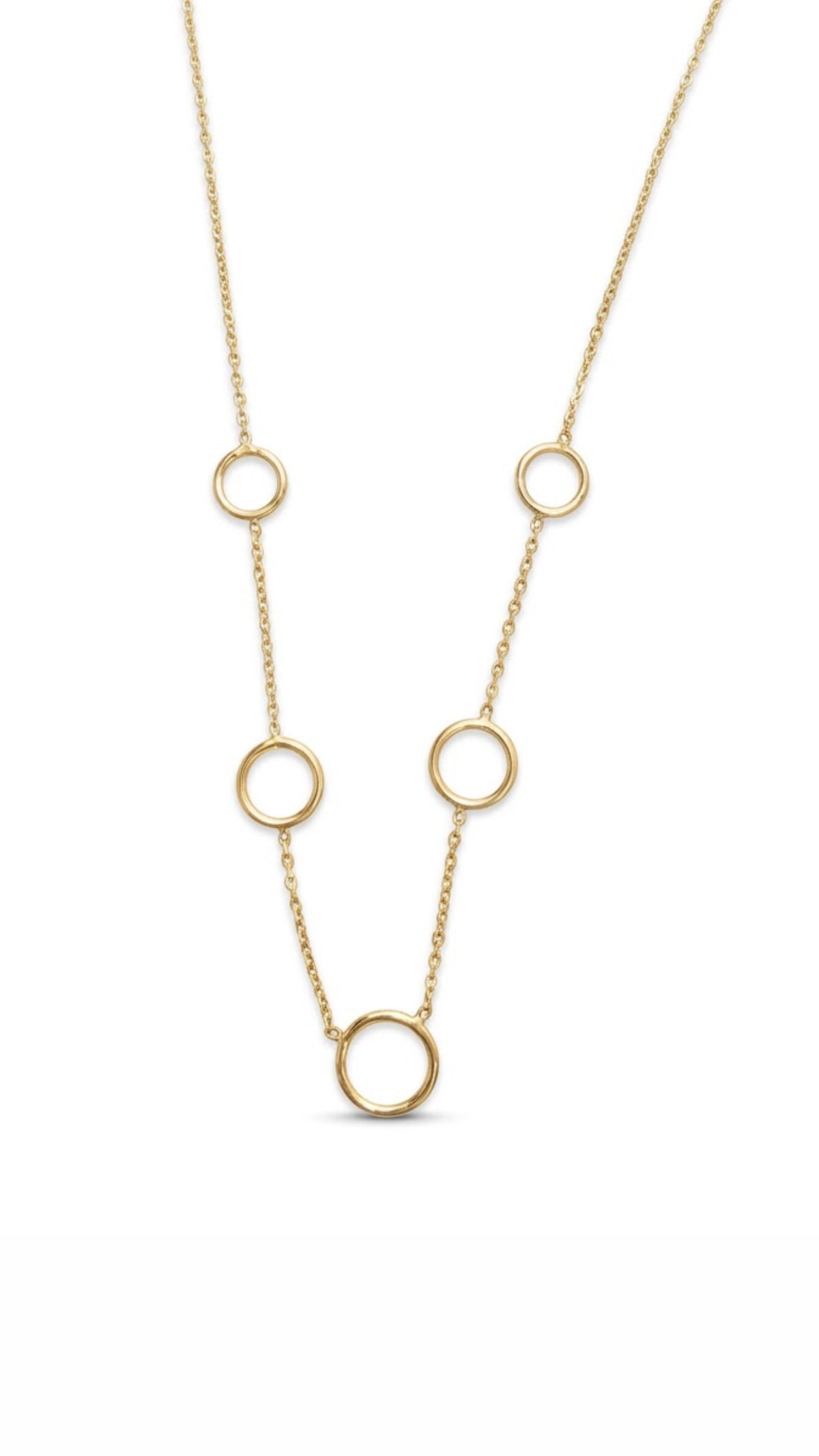 Colette Gold Plated Open Circle Necklace