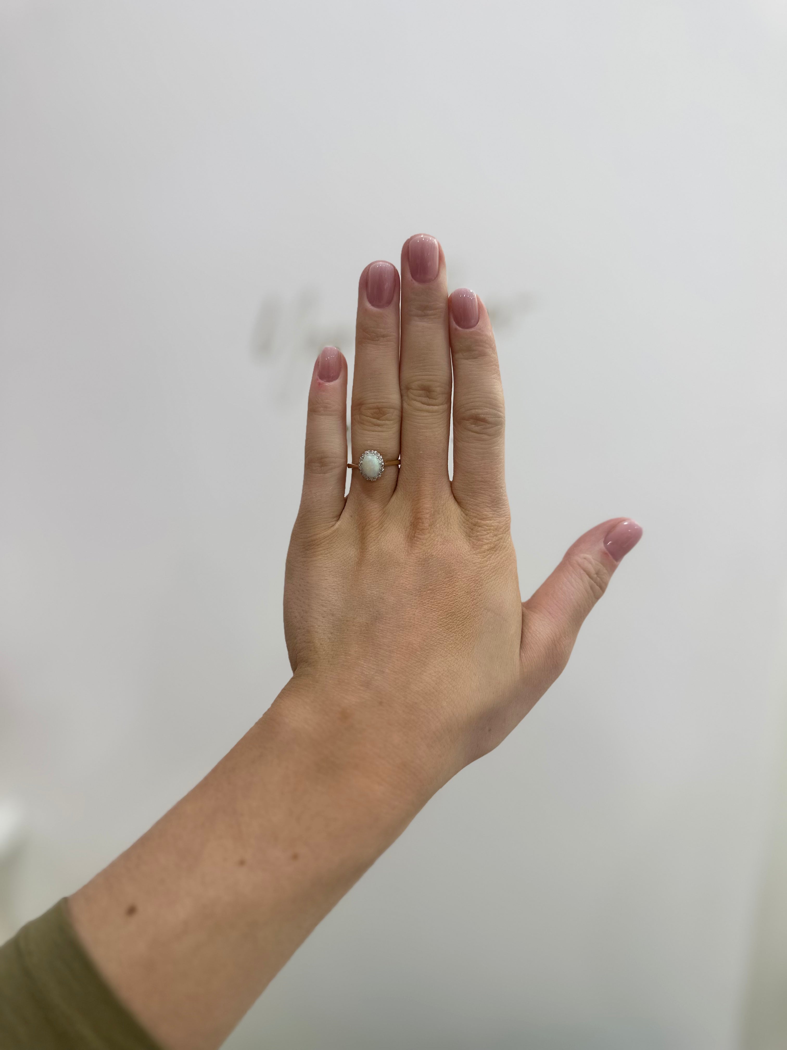 Opal & Diamond Ring
