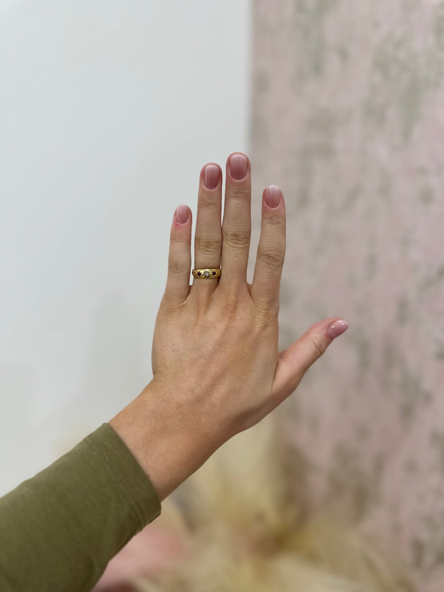 Ruby & Diamond Gypsy Ring