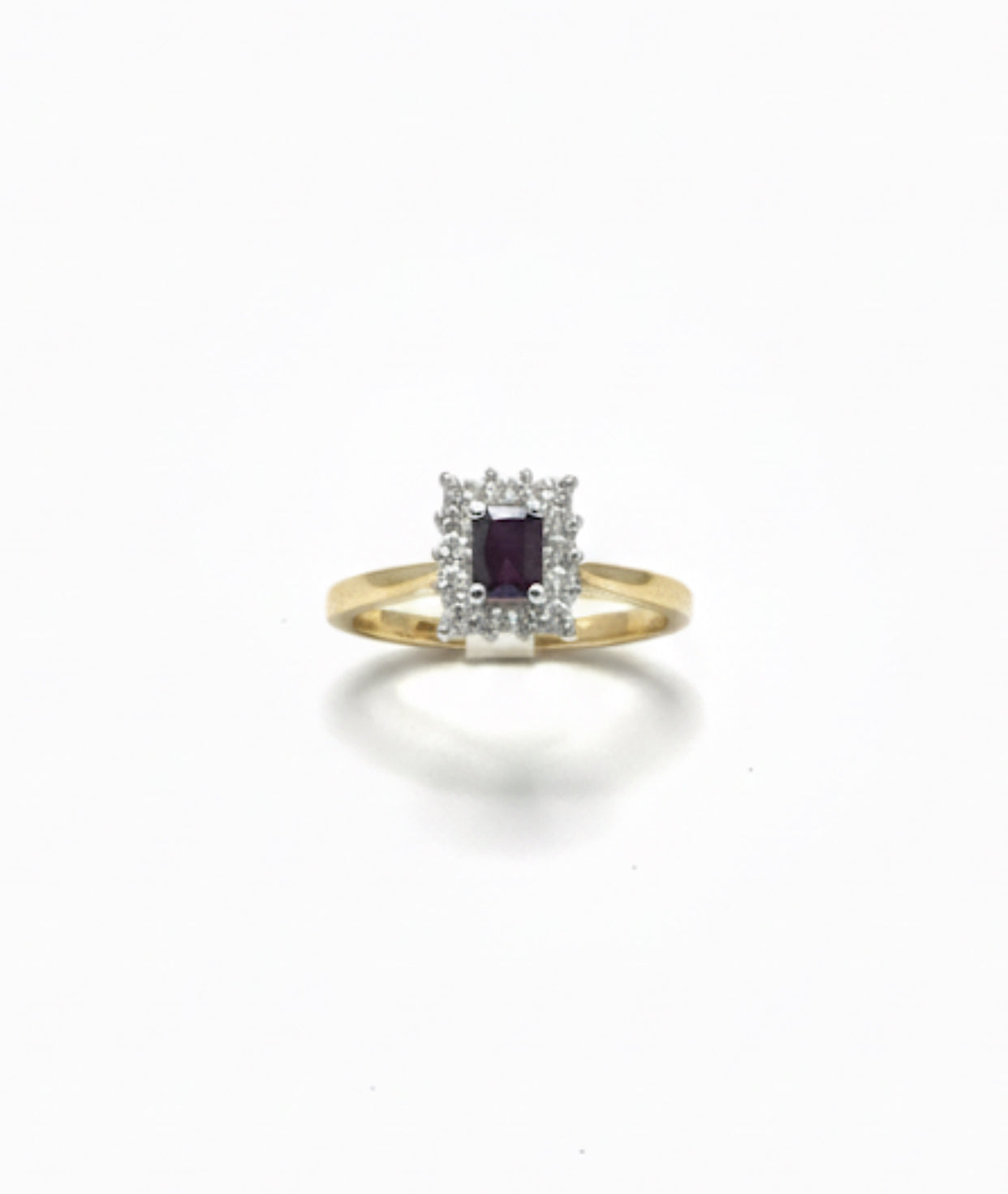Blue Sapphire & Diamond Ring