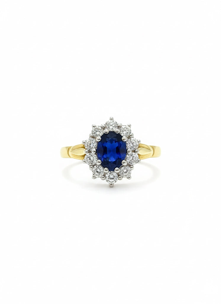 18ct Sapphire & Diamond Ring