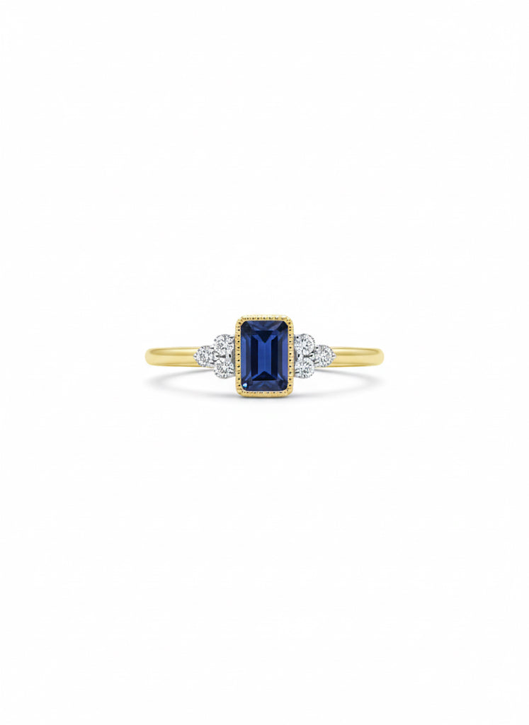Sapphire & Diamond Ring