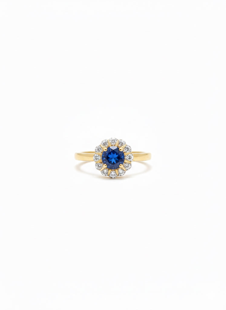 Sapphire & Diamond Ring