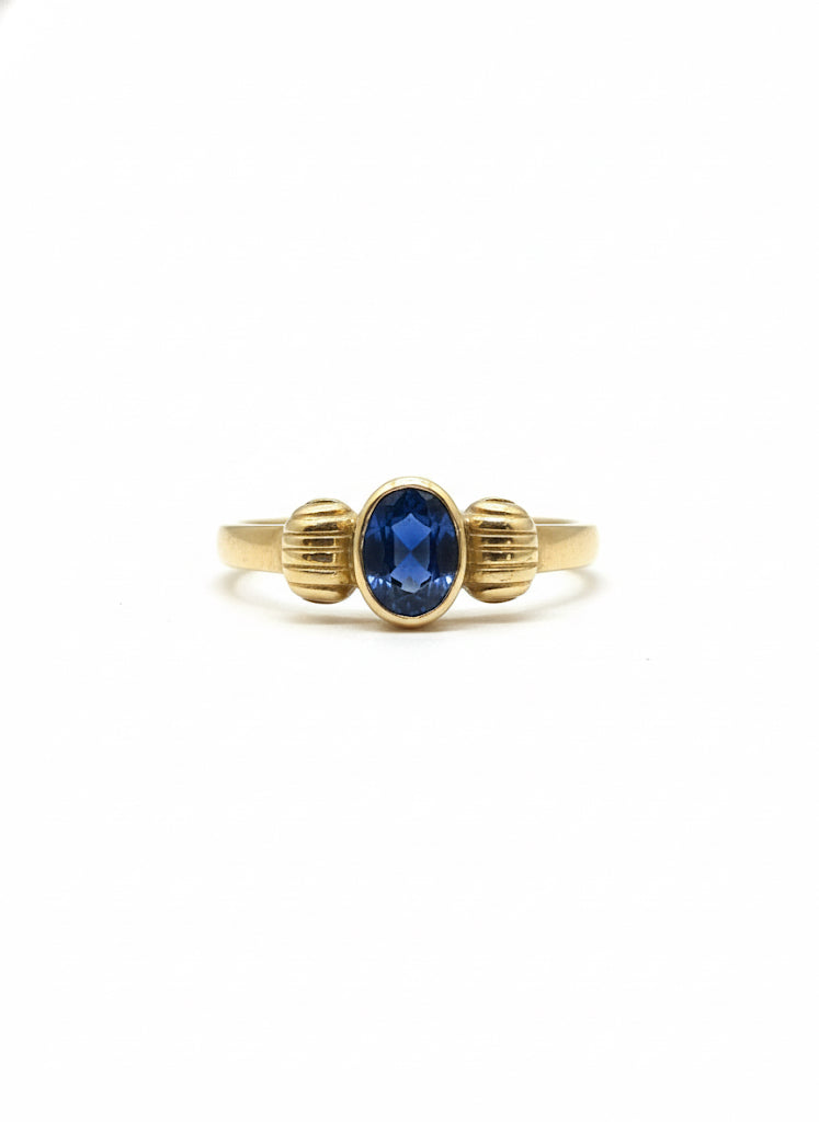 9ct Sapphire & Diamond Ring