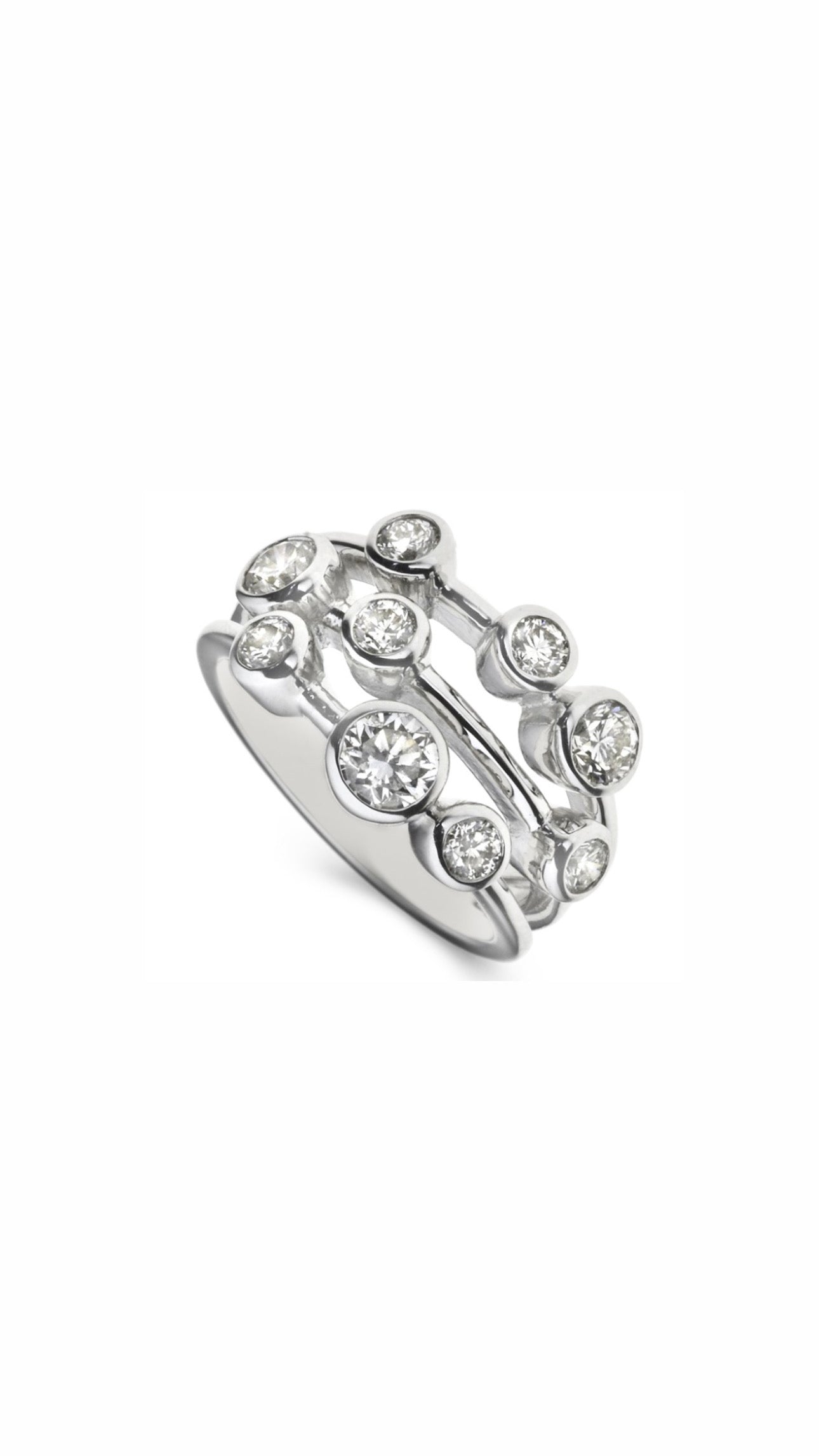 Cross Style Diamond Ring