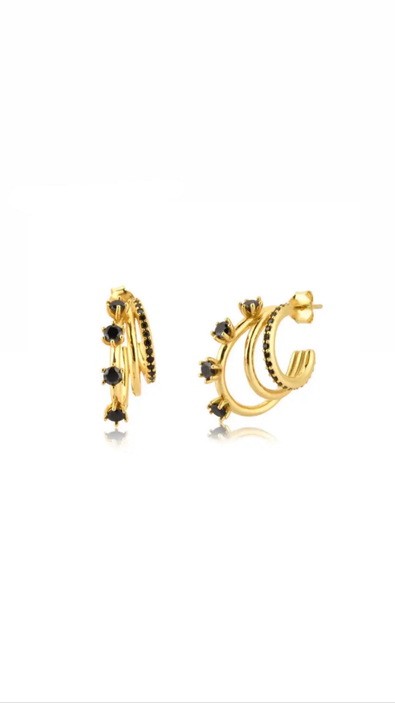 Christine Black Earrings