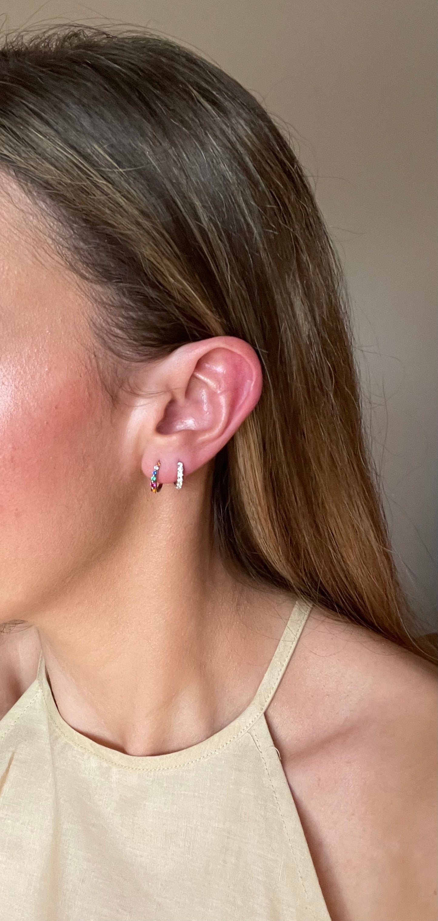 Geraldine Silver Hoops