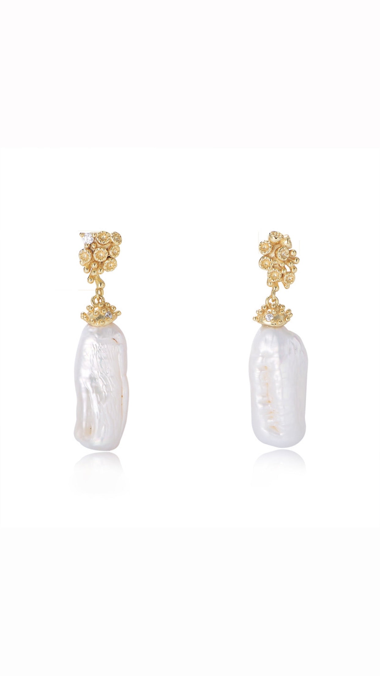 Bobby Gold Plated Earrings