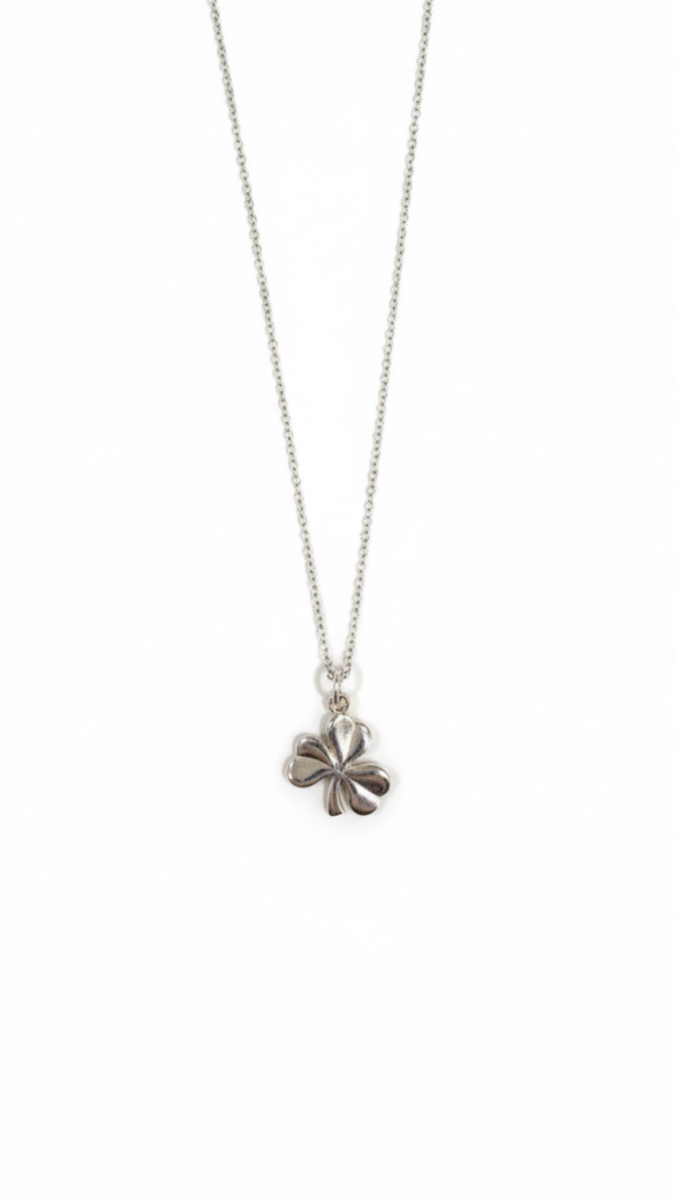 Silver Shamrock Necklace