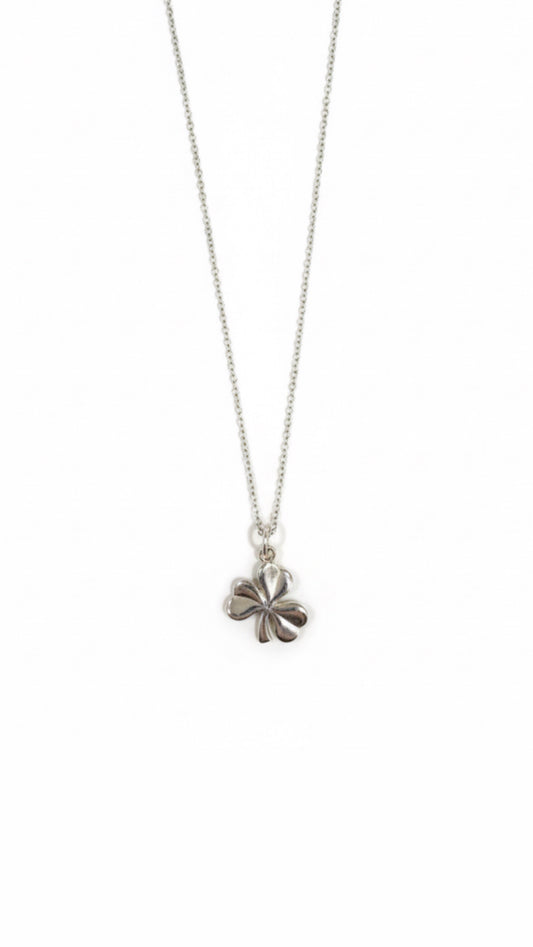 Silver Shamrock Necklace