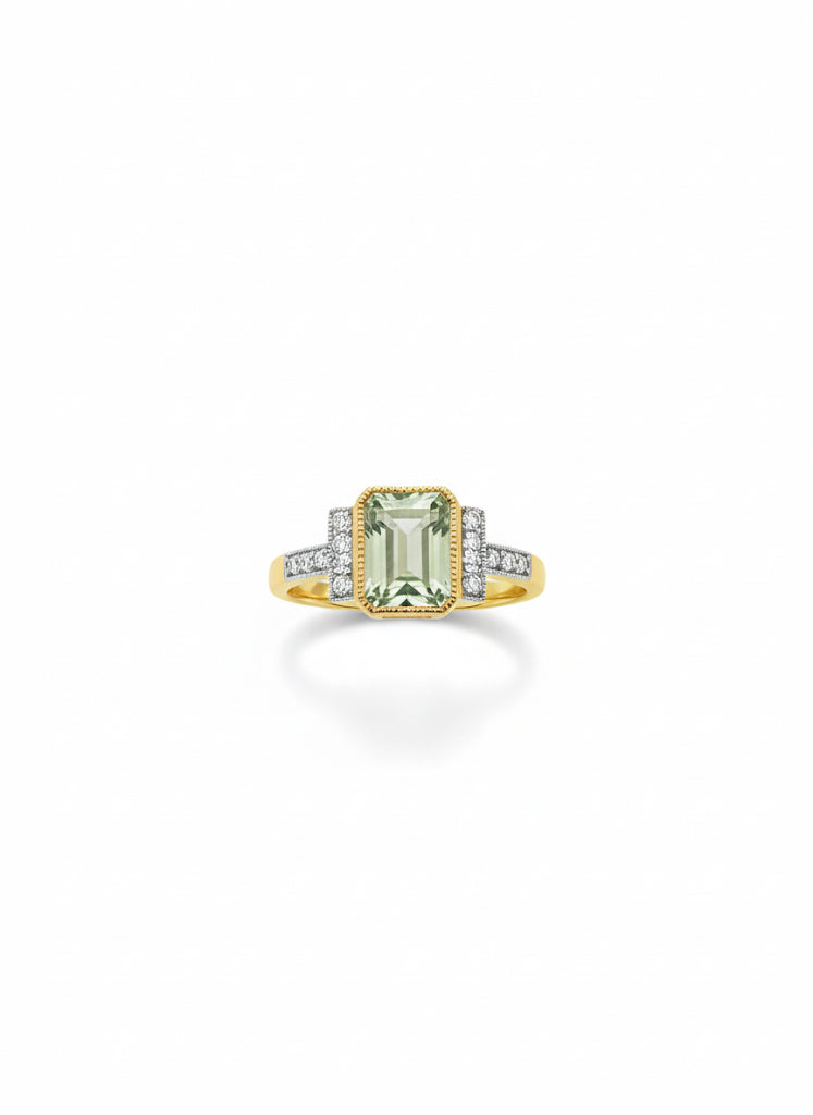 Green Amethyst Ring